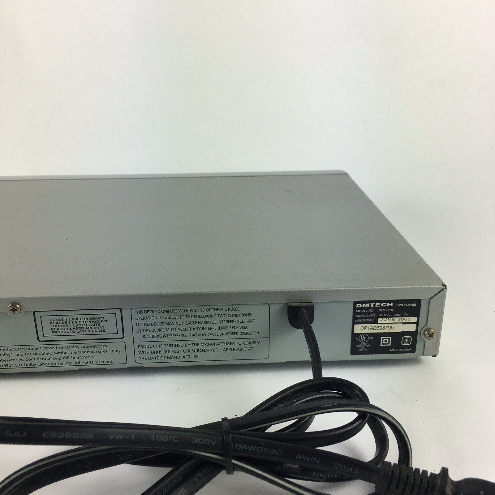 DMTECH DVD CP MP4 Player  DMP-310