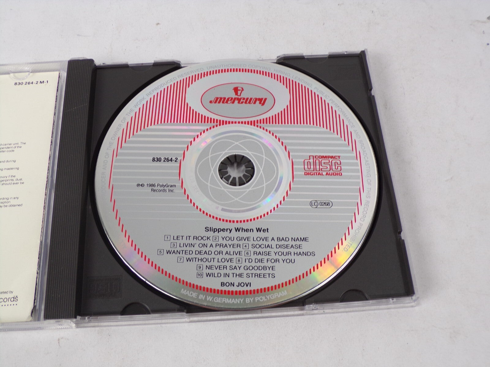 Bon Jovi Let It Rock You Give Love A Bad Name Livin' On A Prayer Social CD#62
