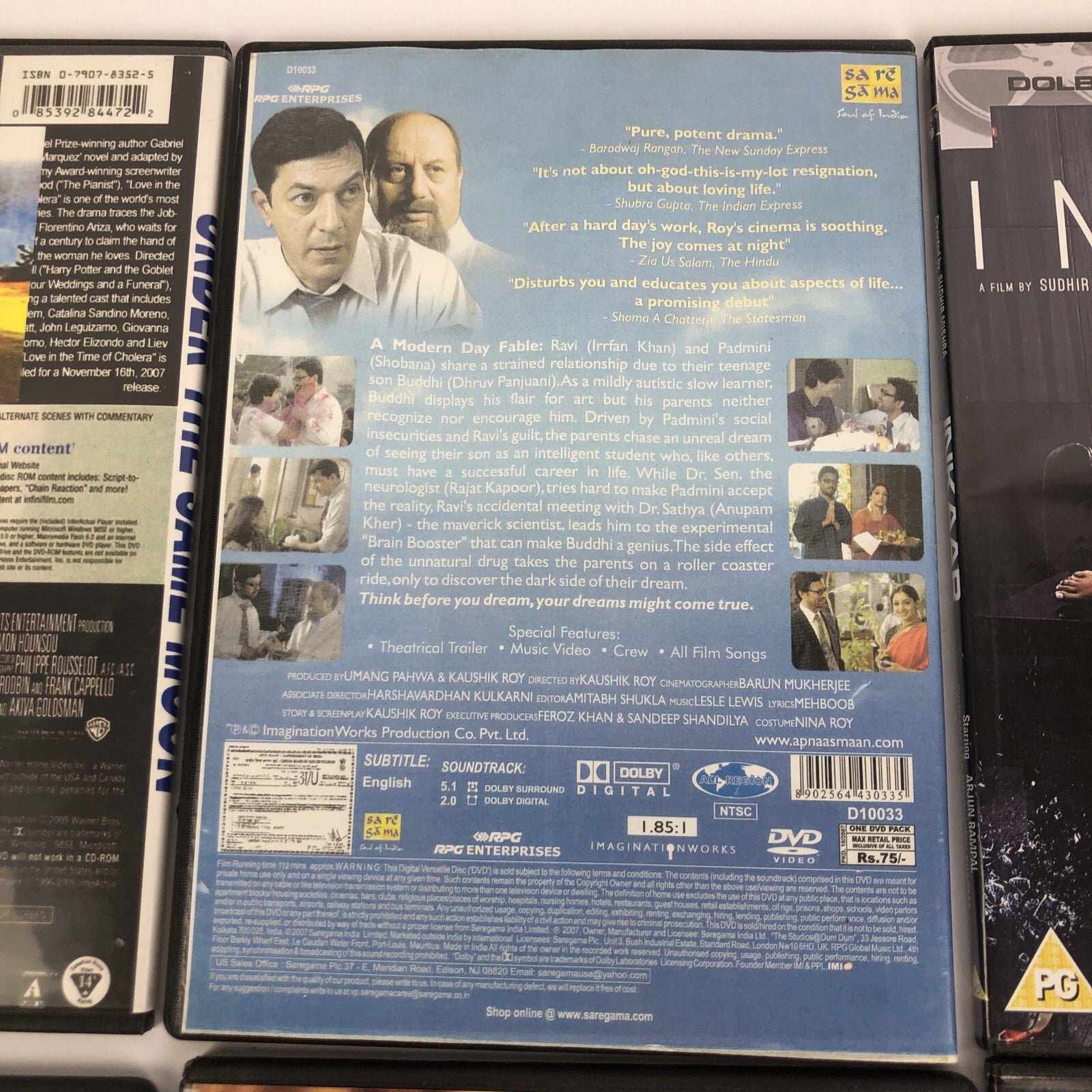 6 x Bollywood DVD Lot TALAASH INKAAR opna asmaan My Name is Khan RAB NE BANA DI+