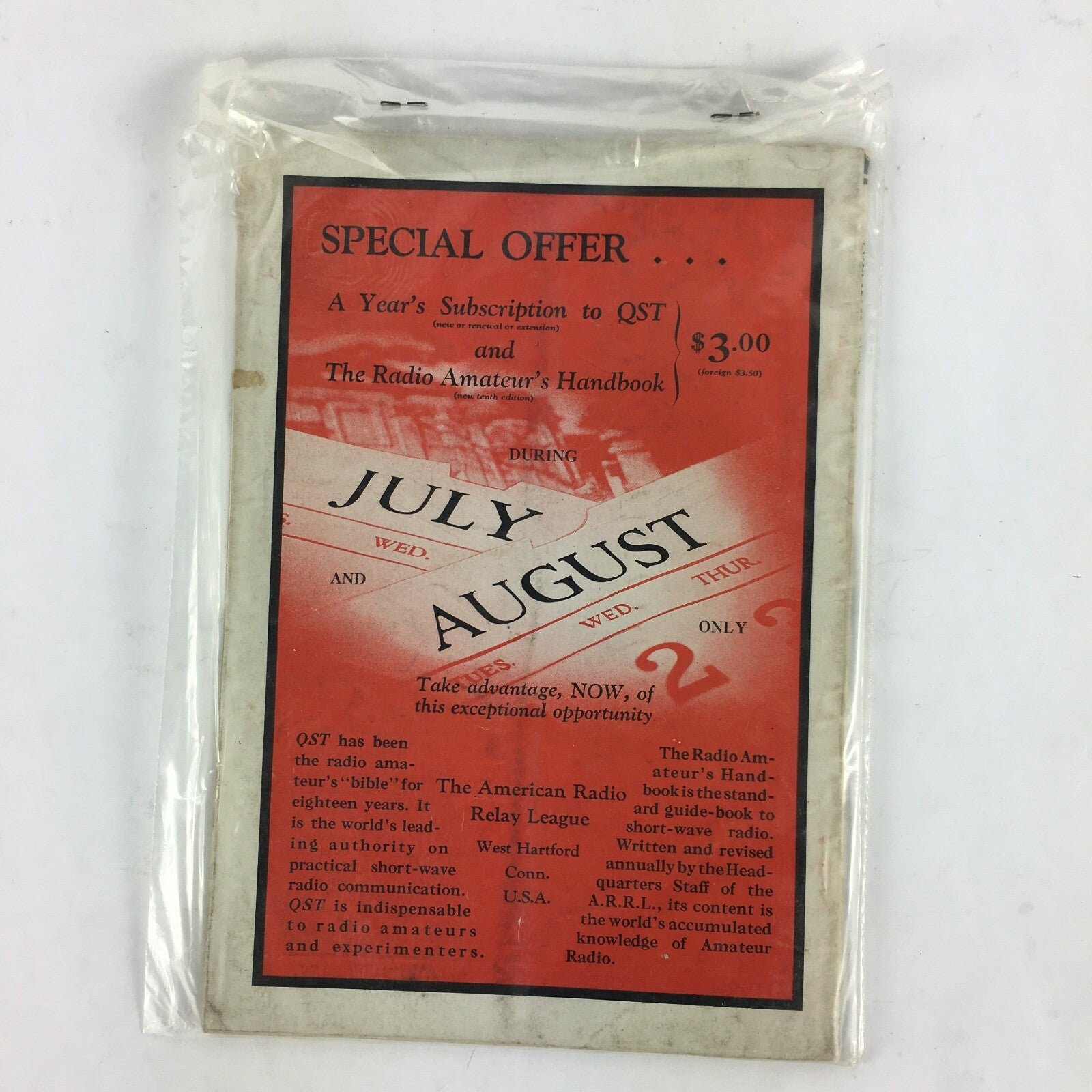 July 1933 QST devoted entirely to Amateur Radio Magazine 