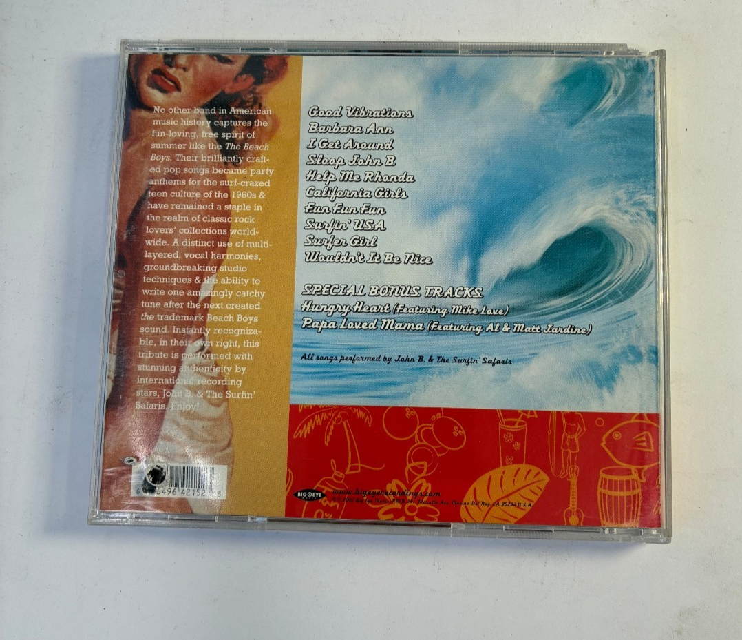 A Tribute To The Beach Boys CD - John B Surfin Safaris Mike Love Al Jardine 2002