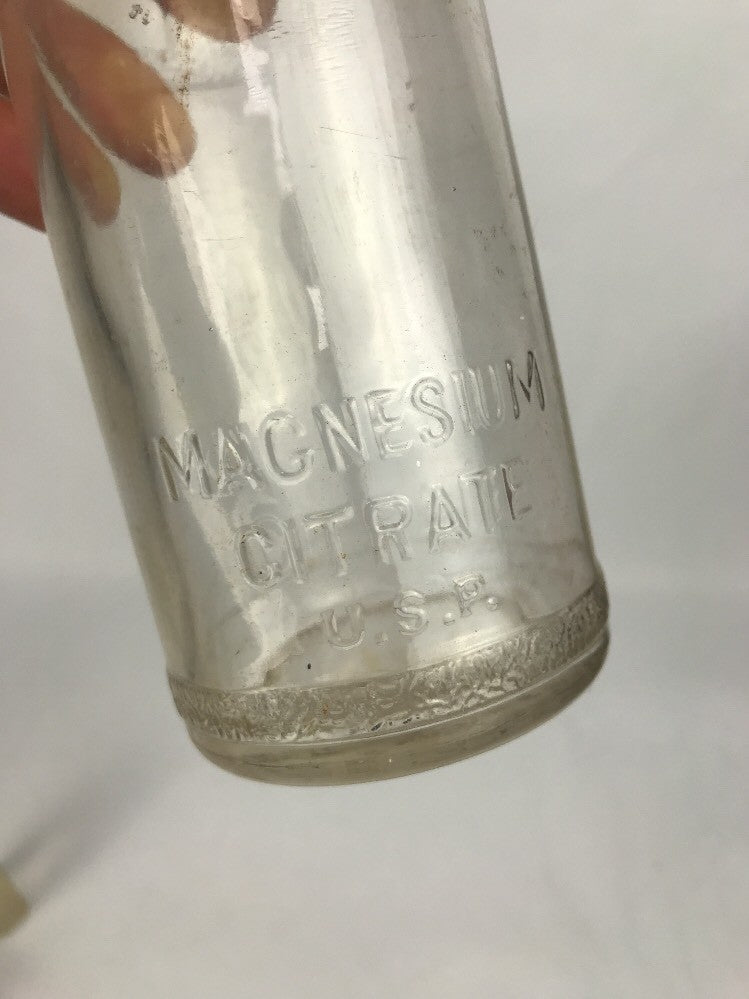 Old Vintage Magnesium Sulphate Glass Registered - Not To Be Refilled