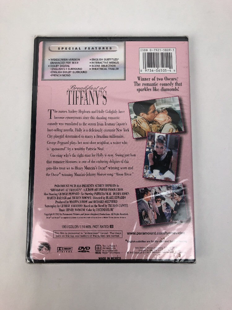 (DVD 1999) Breakfast at Tiffany's Audrey Hepburn Brand New Sealed Free Shipping