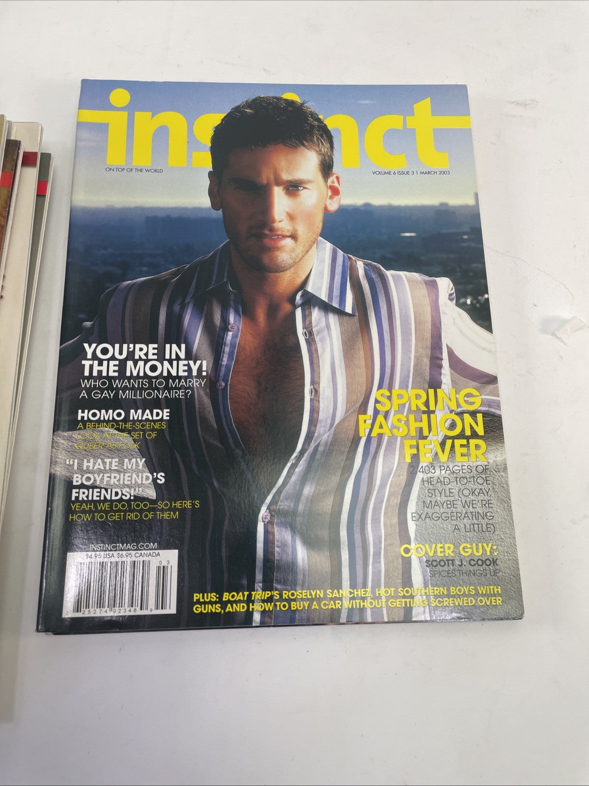 Lot of 20 Instinct magazine 2002 - 2005 Gay Fashion Lifestyle & Entertainment