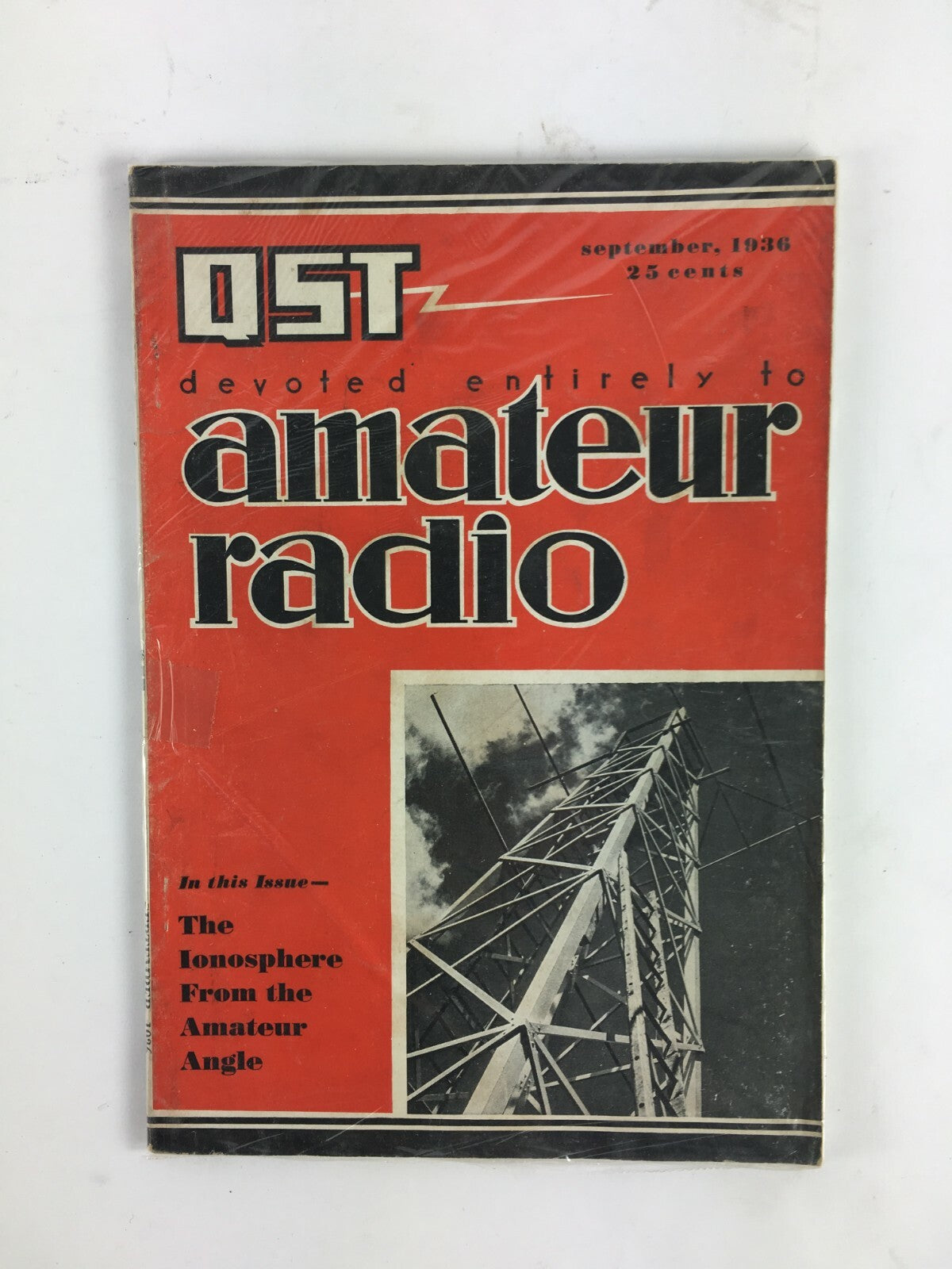 September 1936 QST Amateur Radio Magazine The Ionosphere From the Amateur Angle