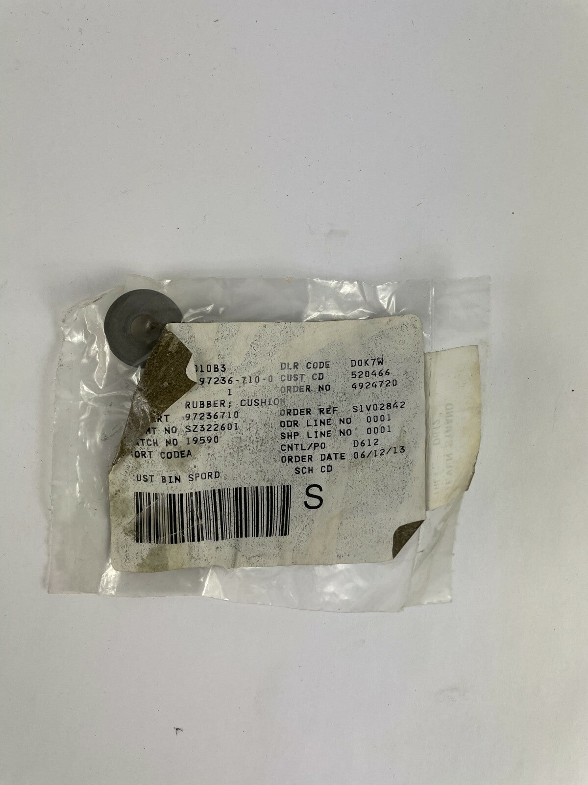 Genuine Steven Strand Automotive Part D612 Rubber Cushion Lot of 1 A2