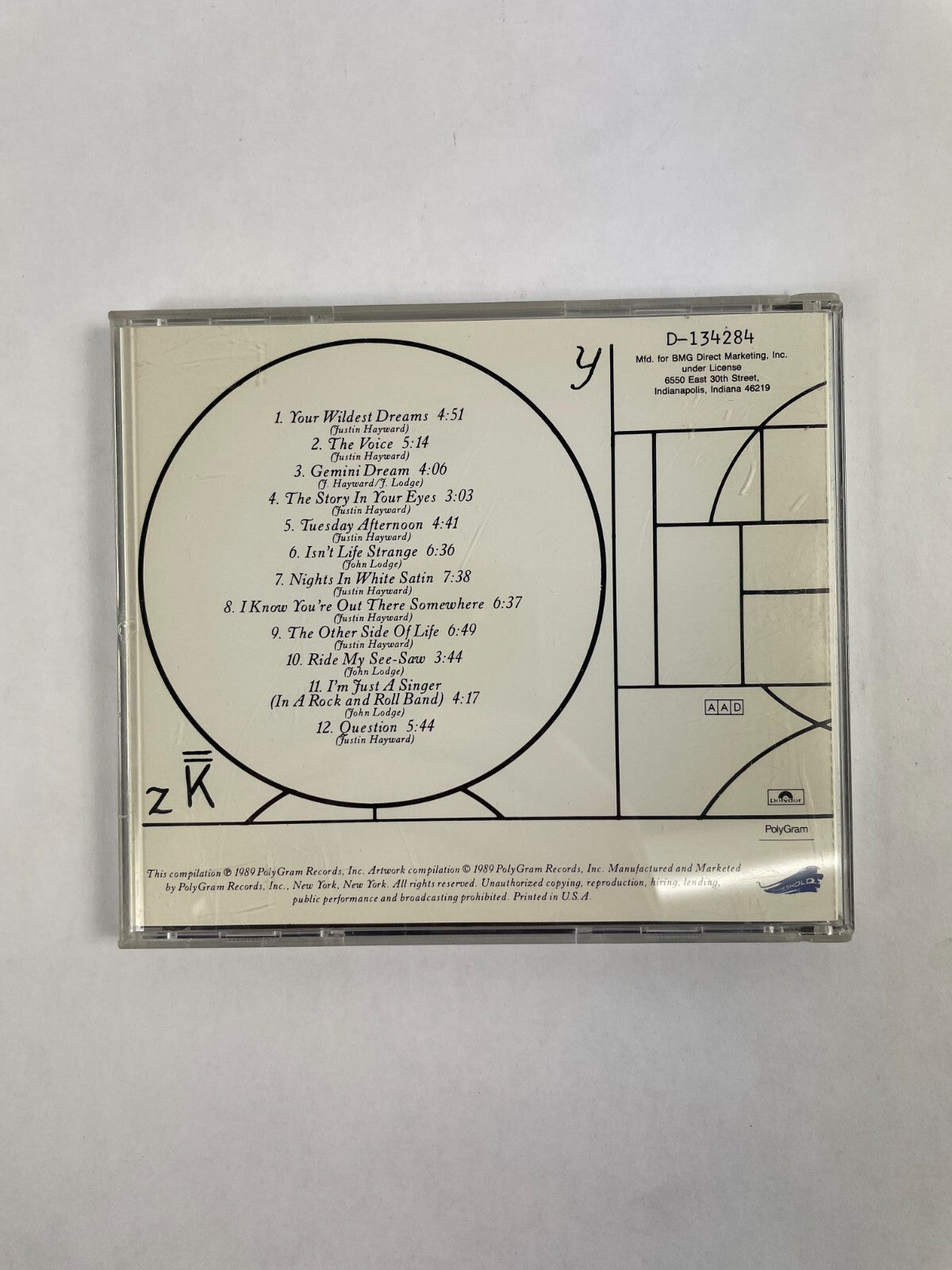 The Moody Blues. Legend Of A Band The Voice Question Gemini Dream CD#72