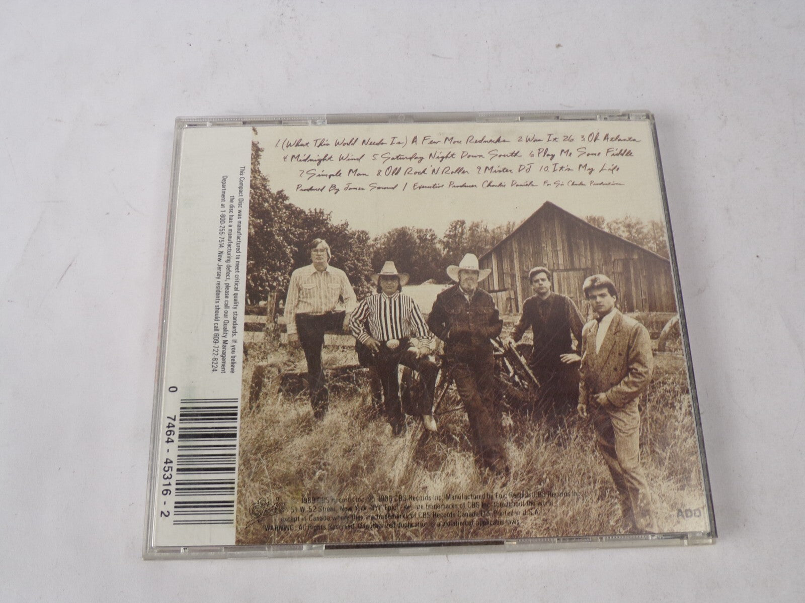The Charlie Daniels Band Simple Man A Few More Rednecks Was It 26 Oh AtlantCD#62