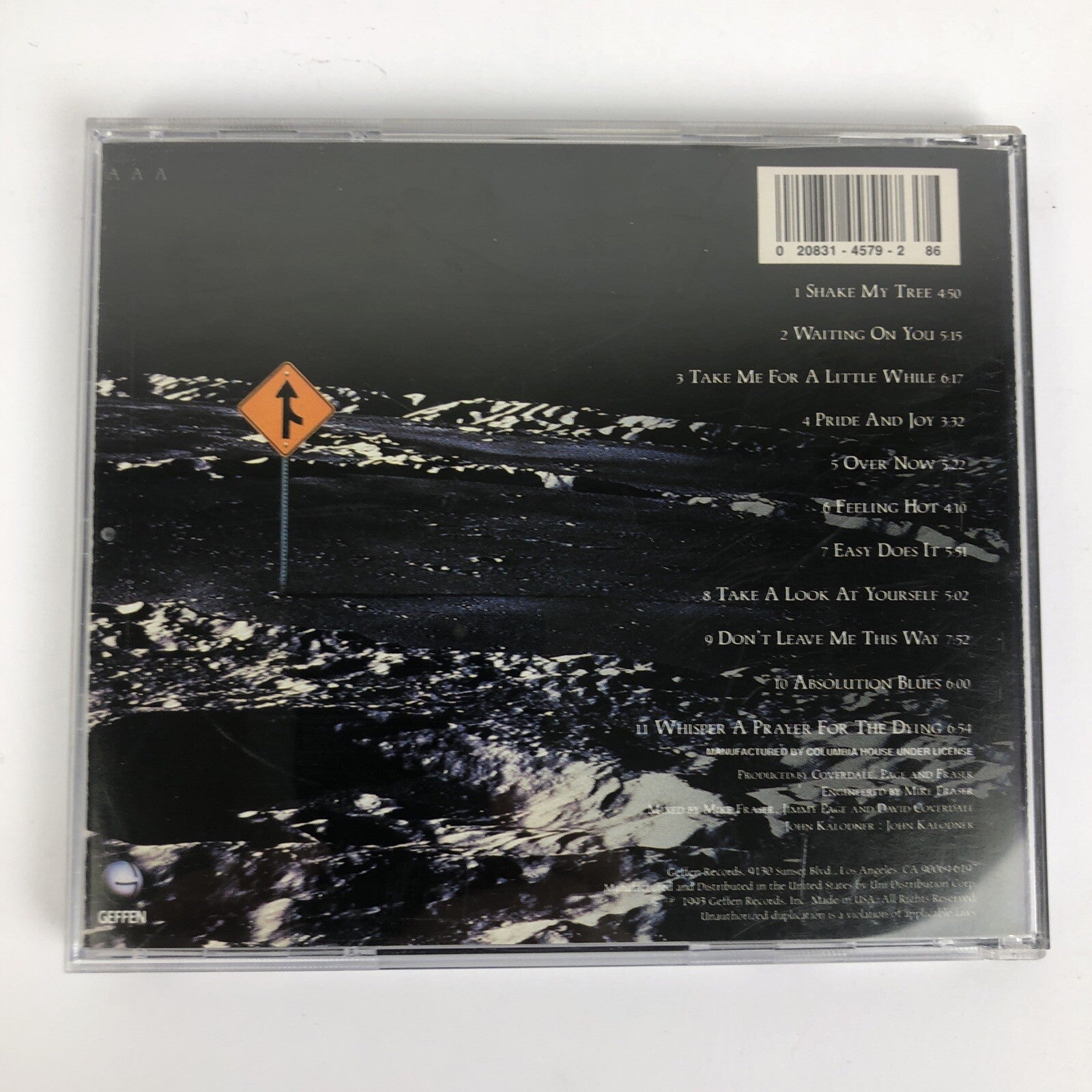 David Coverdale Jimmy Page CD Coverdale-Page Rock 1990s 11 Song Studio Album #56