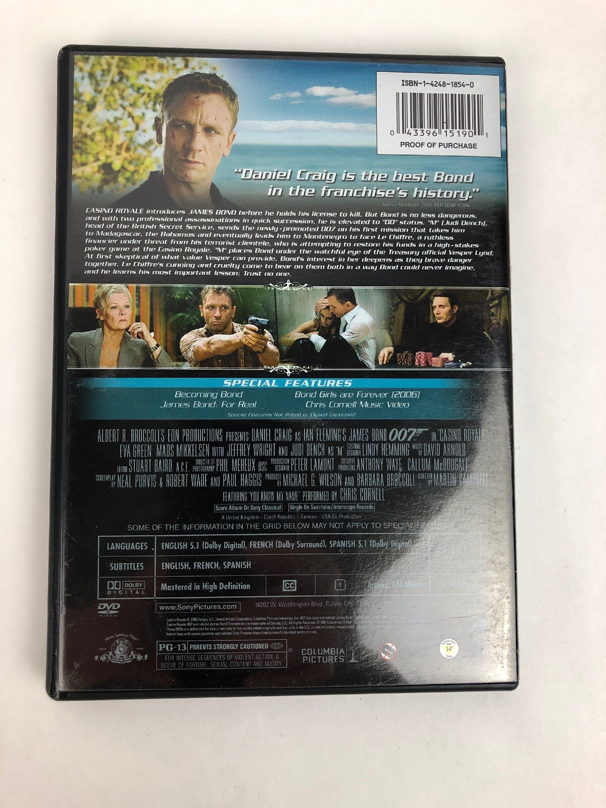 Casino Royale (DVD Movie) James Bond 007 Daniel Craig 2-Disc Daniel Craig F