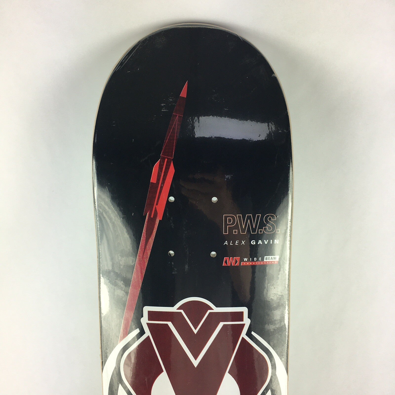 Premium Wood Alex Gavin Pro 2001 rare 7.75-inch skateboard deck made from 7-ply Hard Rock Canadian maple.