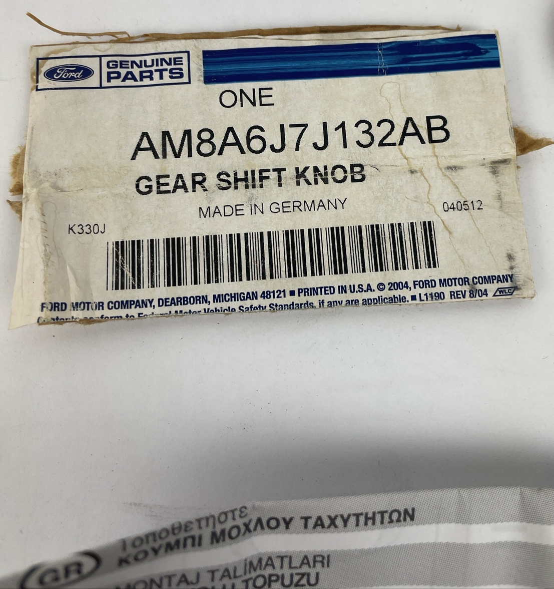 Ford 5 speed gear shift knob black chrome OEM AM8A6J7J132AB