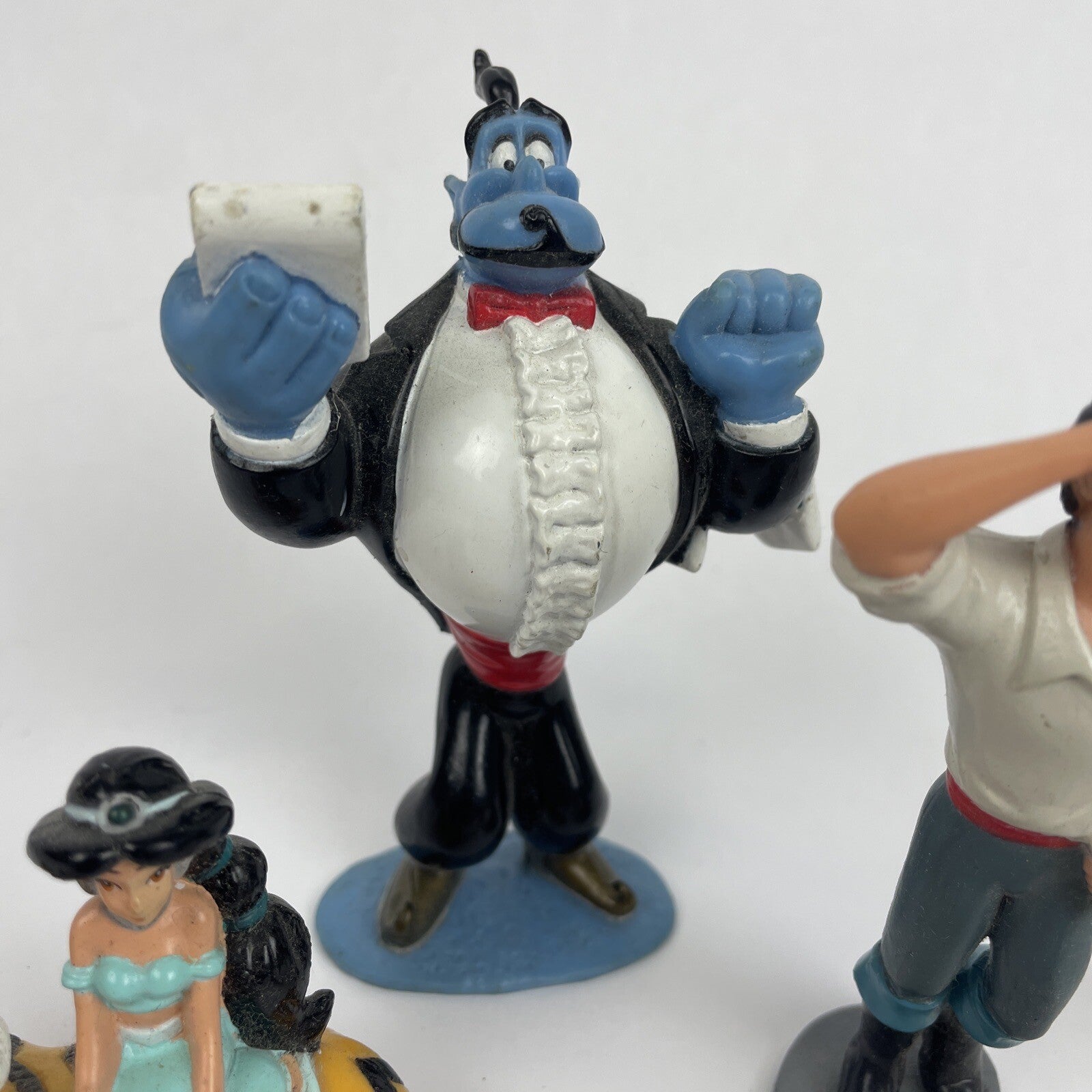 5 x Disney Aladdin Figure Toy Lot Of 5 Cake Toppers PVC Figurine - Largest 4"