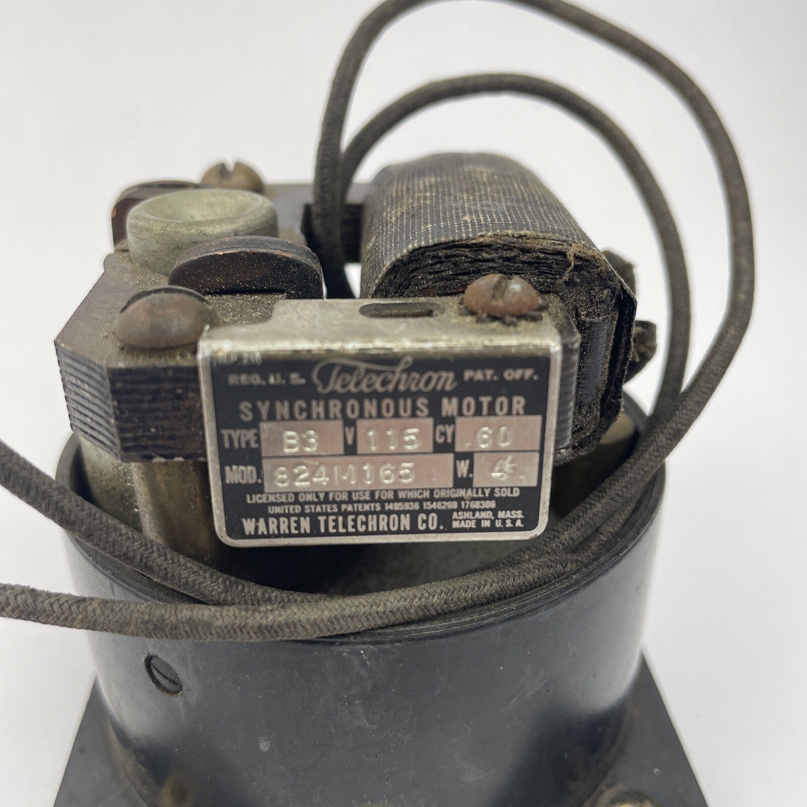 Vintage General Electric GE Time Meter Hourly Model 8KT8 Steam Punk Telechron