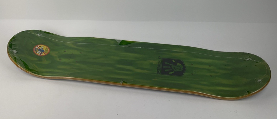 GREEN ISSUE Skateboards Black Fist Militant Products Skateboard Deck 7.75" Rare