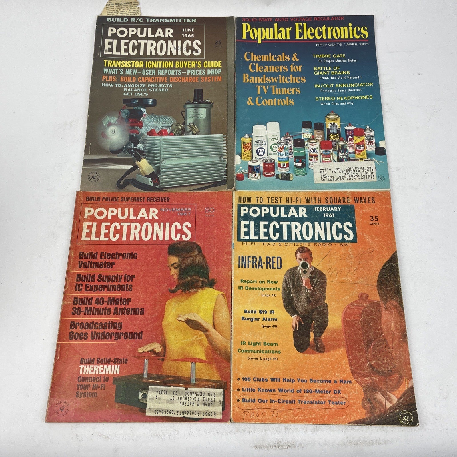 Lot of 28 - 1958 - 1973 POPULAR SCIENCE Magazines - 1950 60 70 Vintage Ads