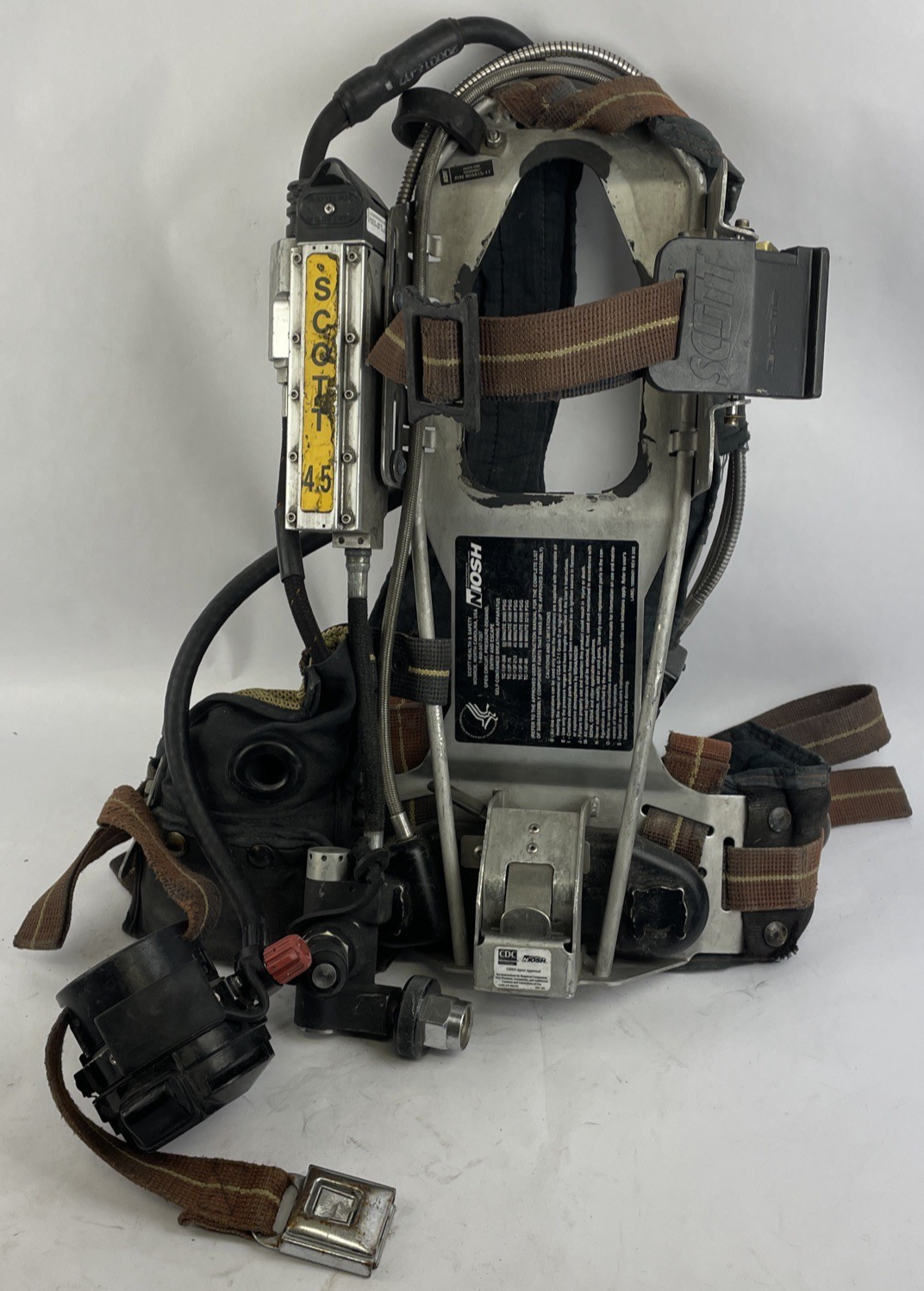 SCOTT SAFETY 4.5 4500 SCBA Air Pack Harness EZ-Flow Air Pak Plus with Sensor O