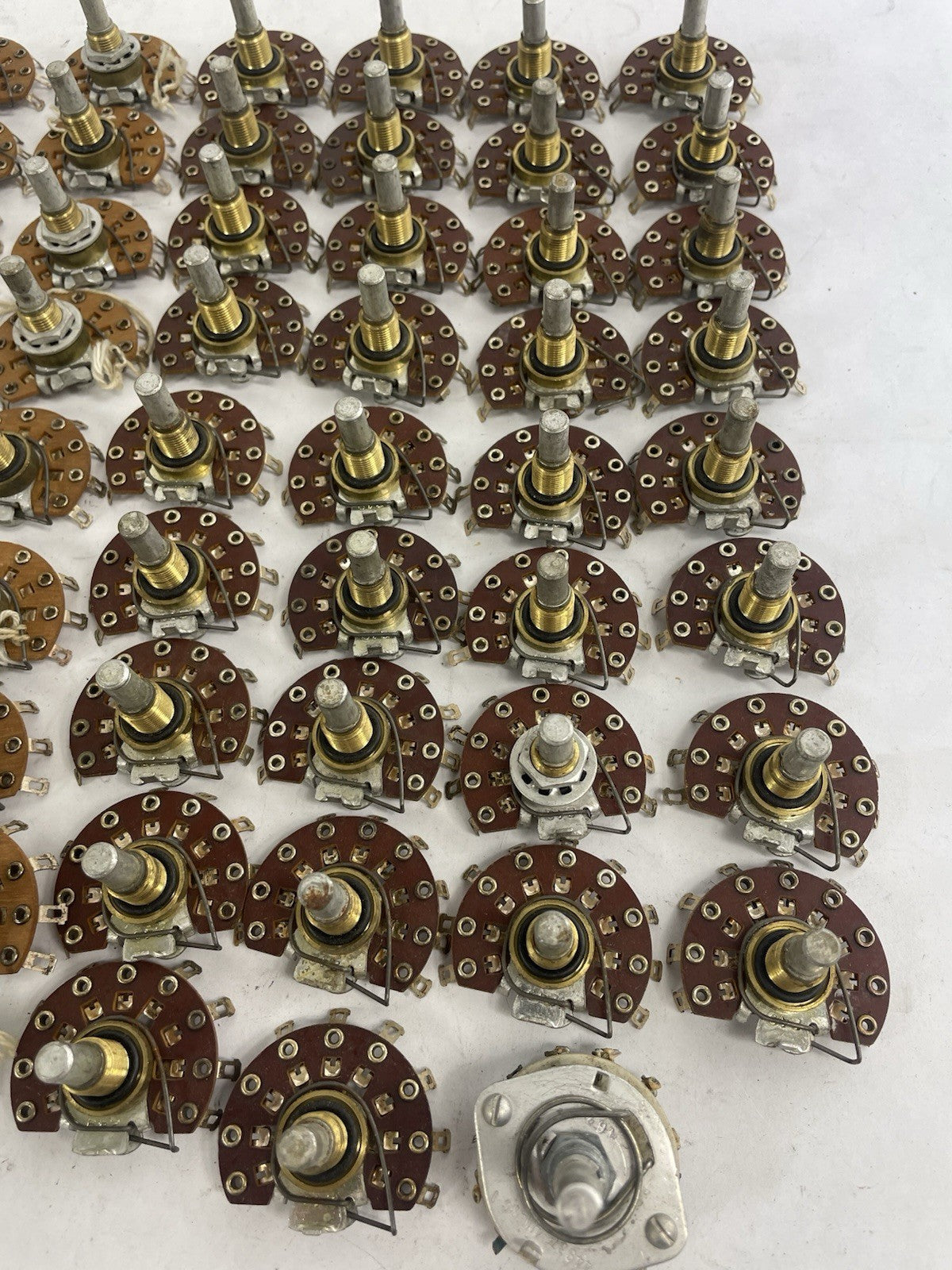 Lot of 51: Vintage Oak 9 Position Rotary wafer Switch for Tube Amplifier 1960s