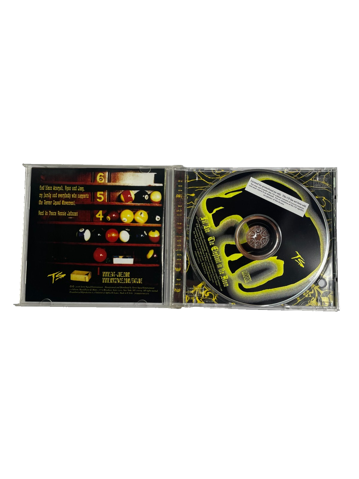 Fat Joe The Elephant In The Room The Fugitive Ain't Sayin' Nothin' Cocababy CD#6