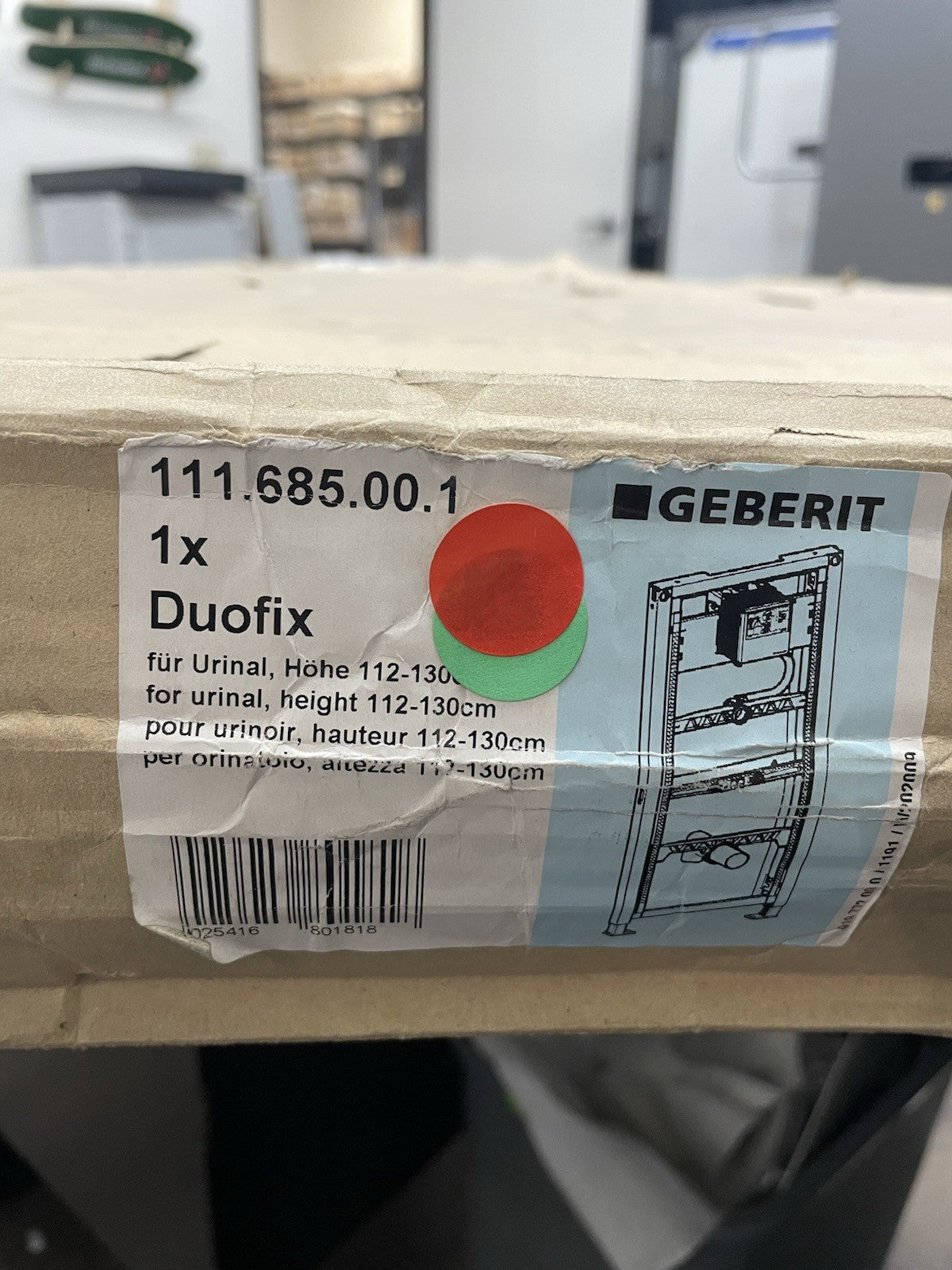 Geberit 111.685.00.1 DUOFIX  Urinal In-Wall  installation system