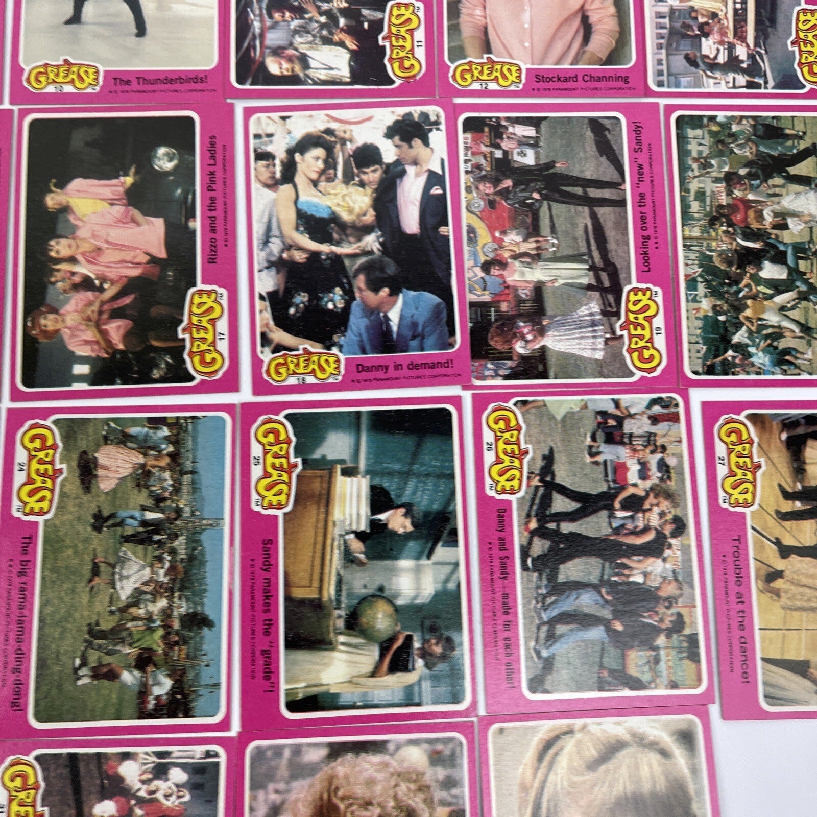 1978 Topps GREASE Movie Series 1 Trading Card Complete Set 1-66 w 11 Stickers