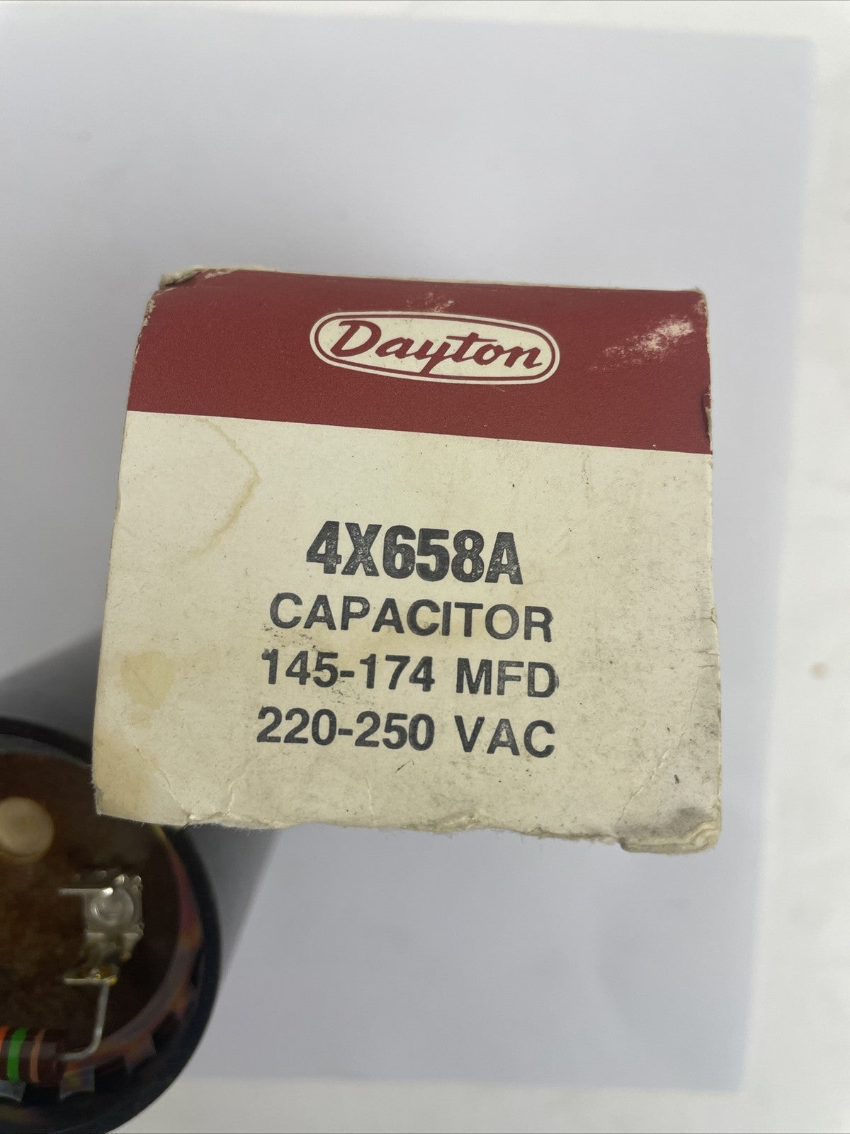 OEM Dayton AC Capacitor Motor Start 4X658A NOS 220-250VAC 145-174MFD