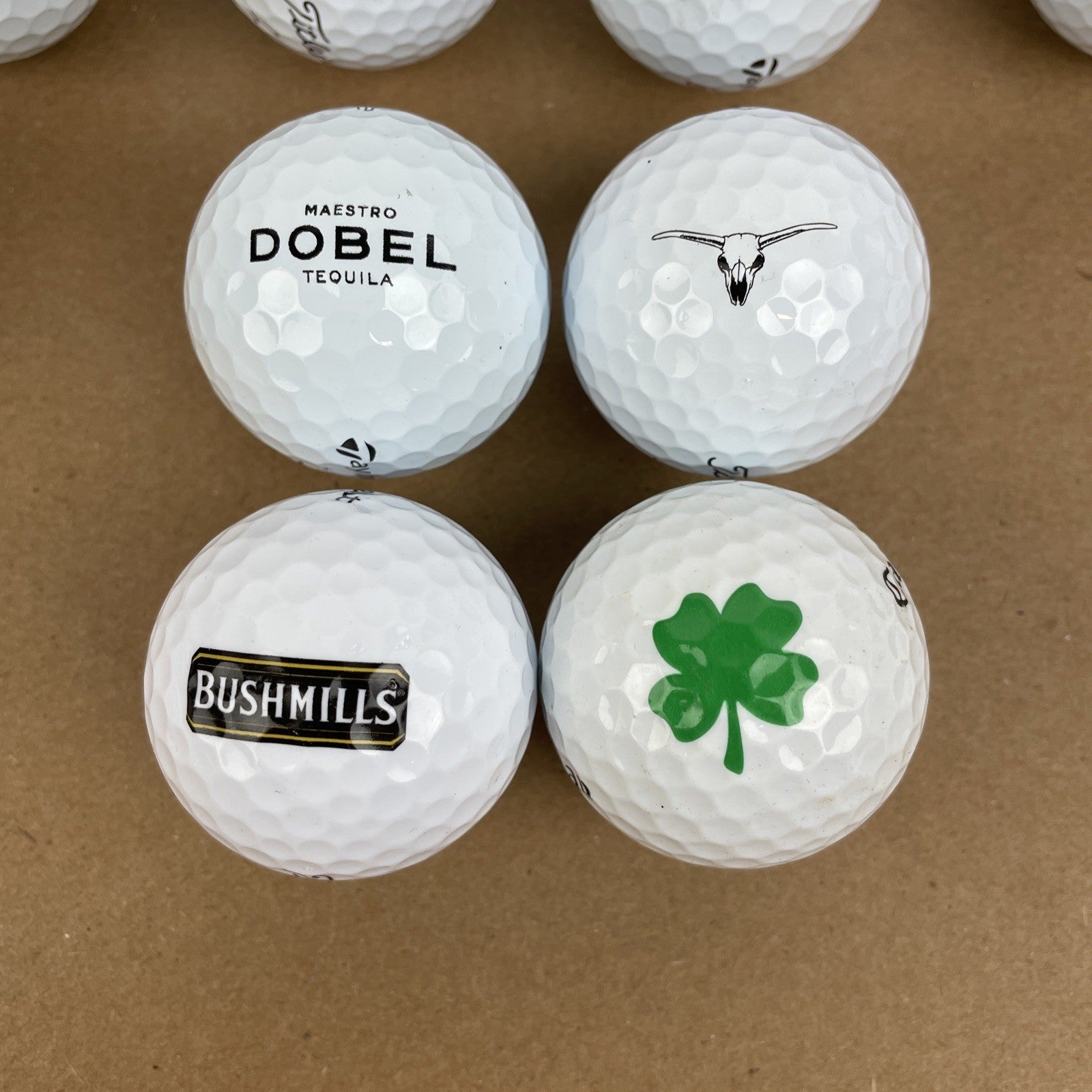 20 x Logo Golf Ball Lot Panda Bull Cali Bear Schwetty Balls FOO KING LONG Booze