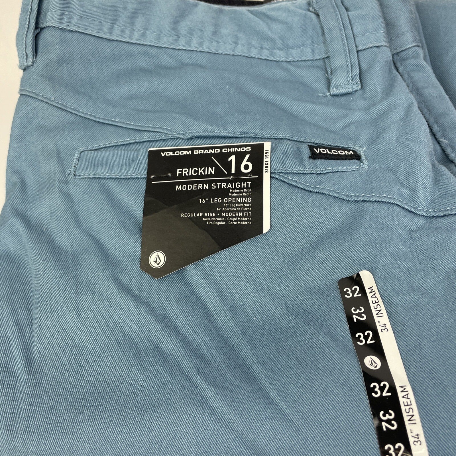 Lot of 5 Volcom Stone Made True To This Friction 16 Size 32x32 Chino Cotton Pant
