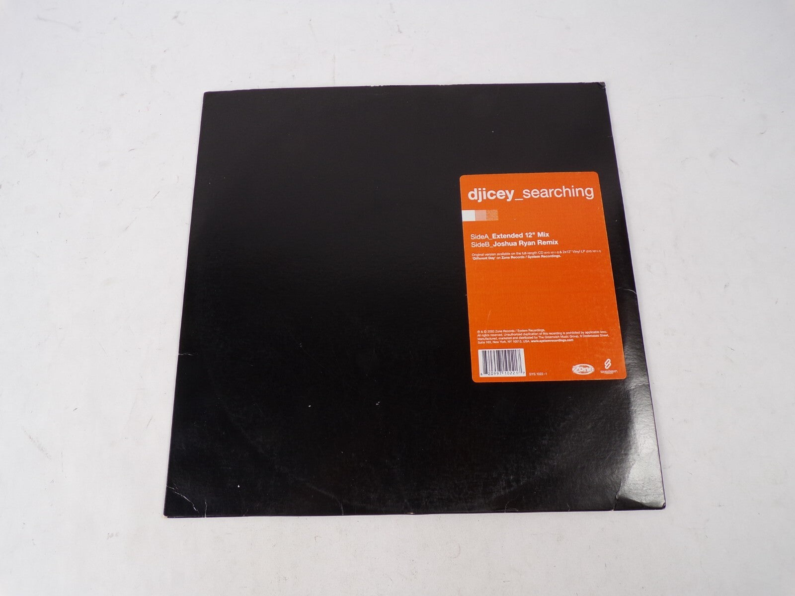 Dj Icey Searching Extended Joshua Ryan Remix Vinyl Record