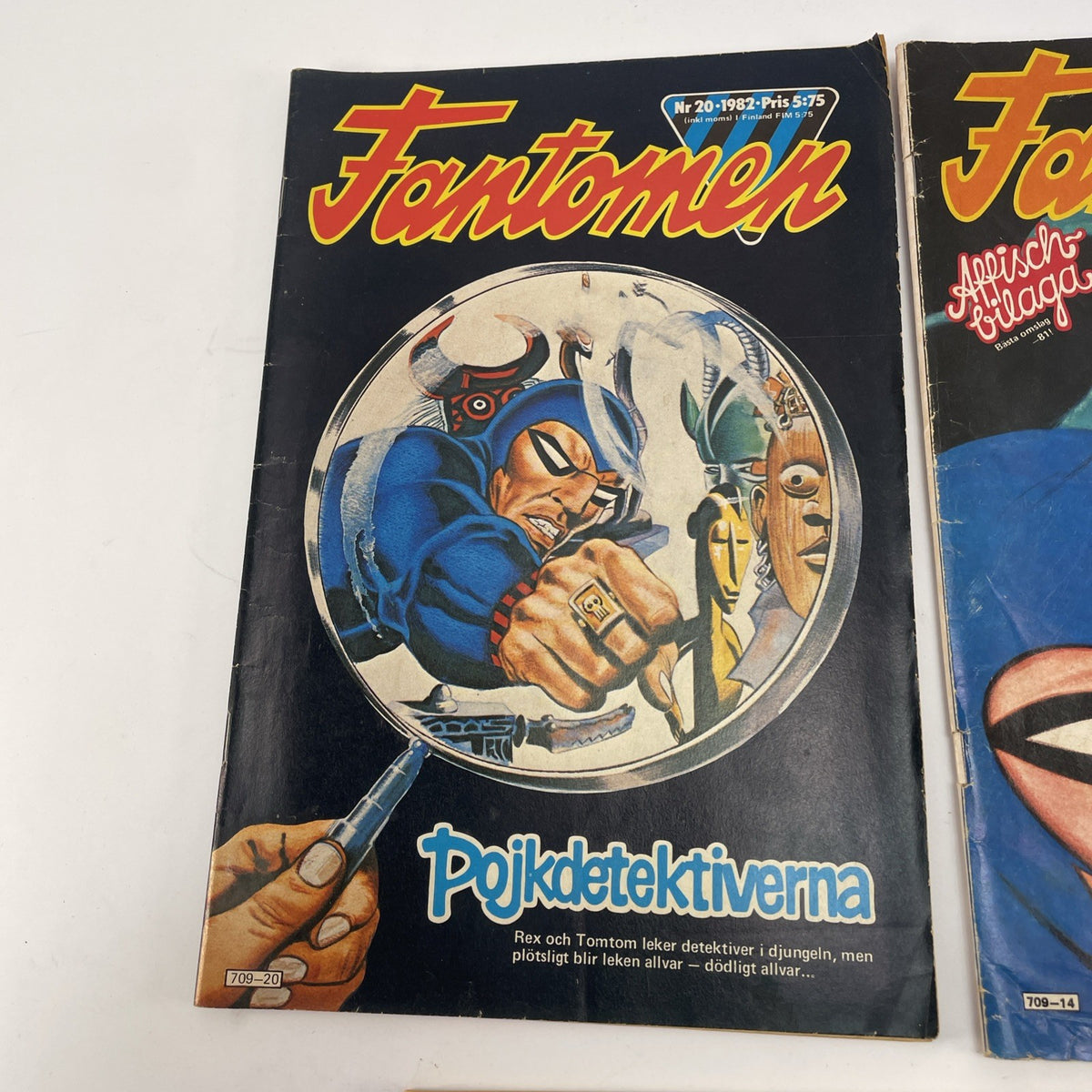 FANTOMEN Swedish Phantom Comic Book Assorted lot of 5 1982