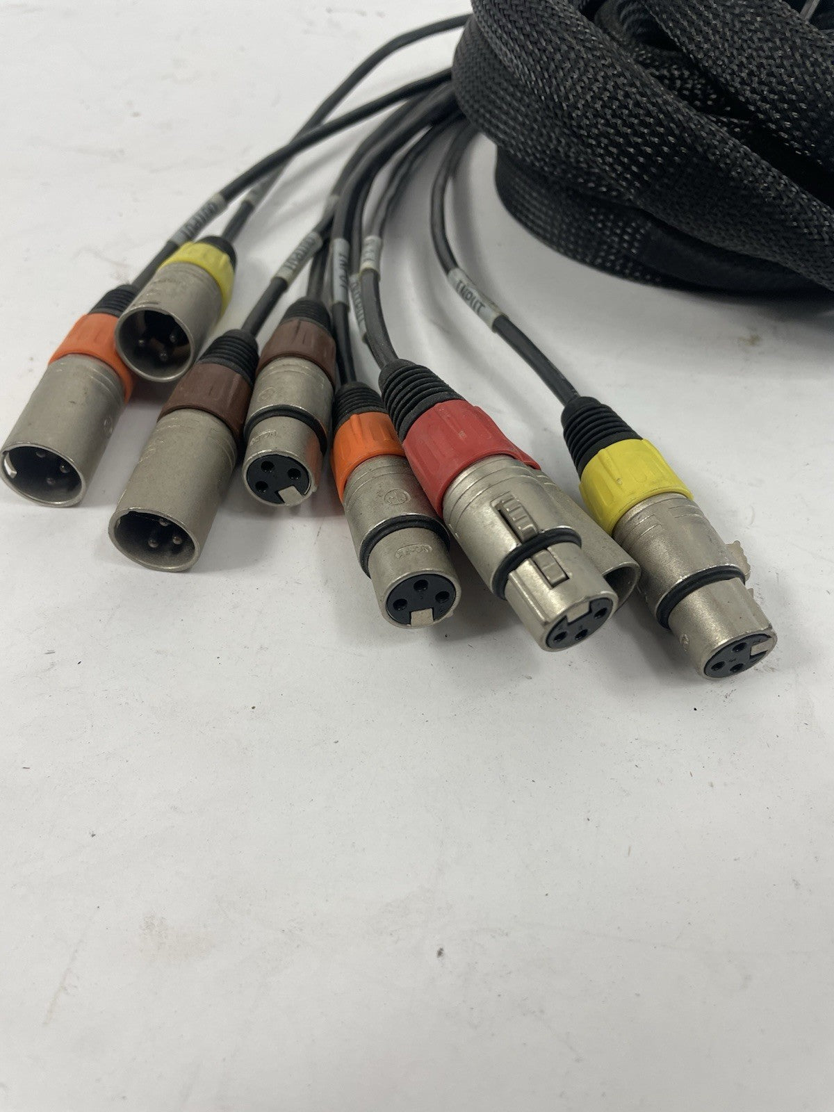 Wexler DB25 D-Sub MALE FEMALE to 8 XLR3M Male FEMALE Breakout Snake 8 channel