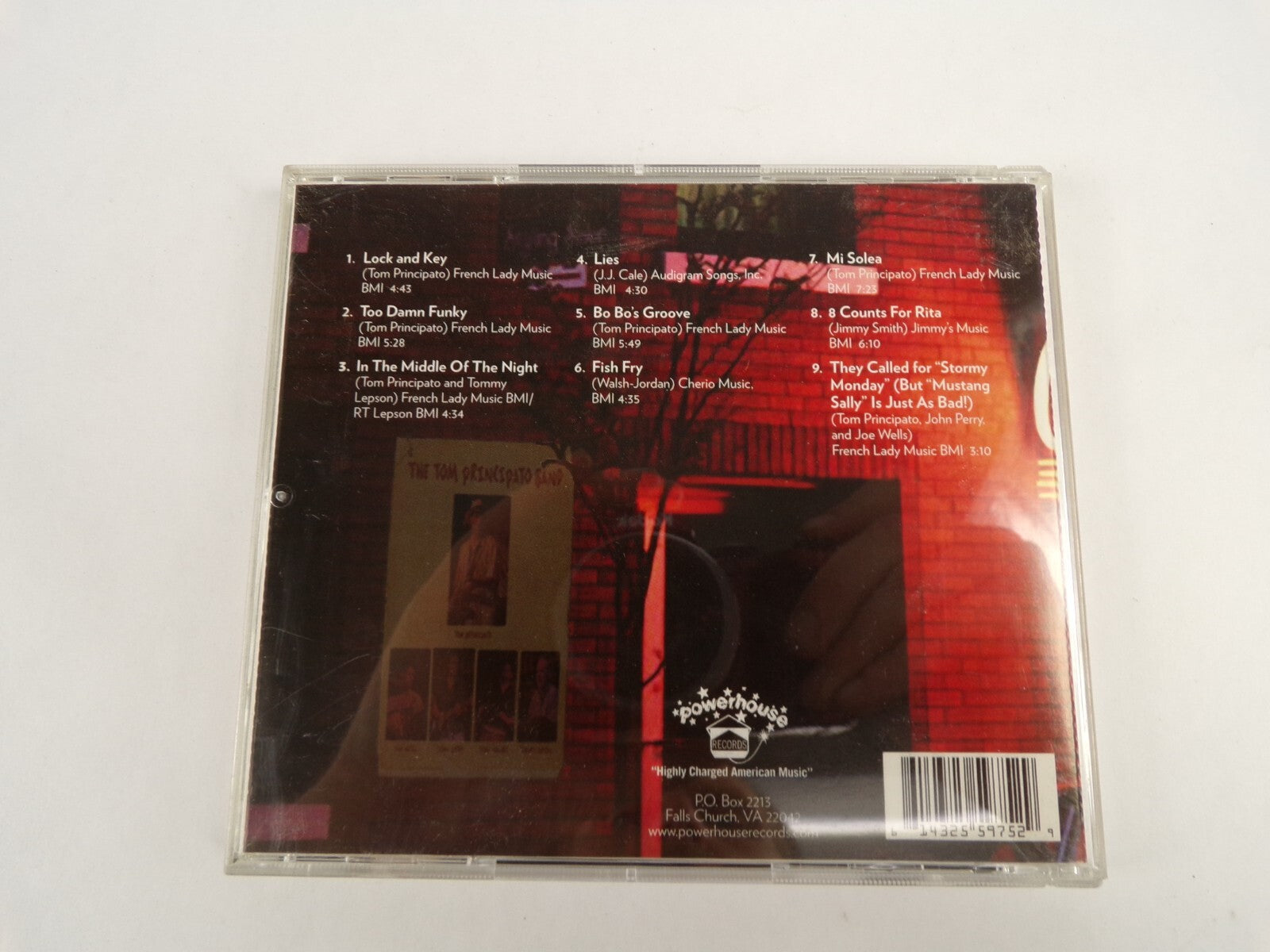 Tow Principato Band Raising The Roof  Lock And Key  CD#49