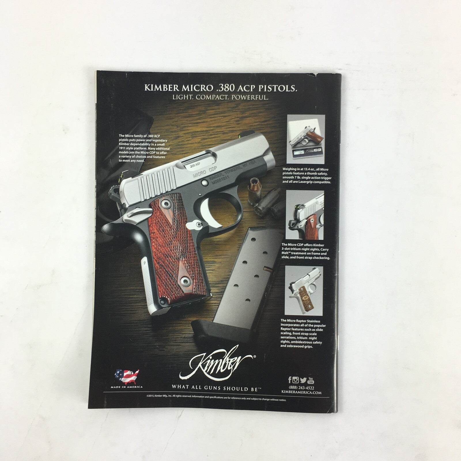December 2015 Guns & Ammo Magazine More Power! Les Baer's GT Monolith Stinger