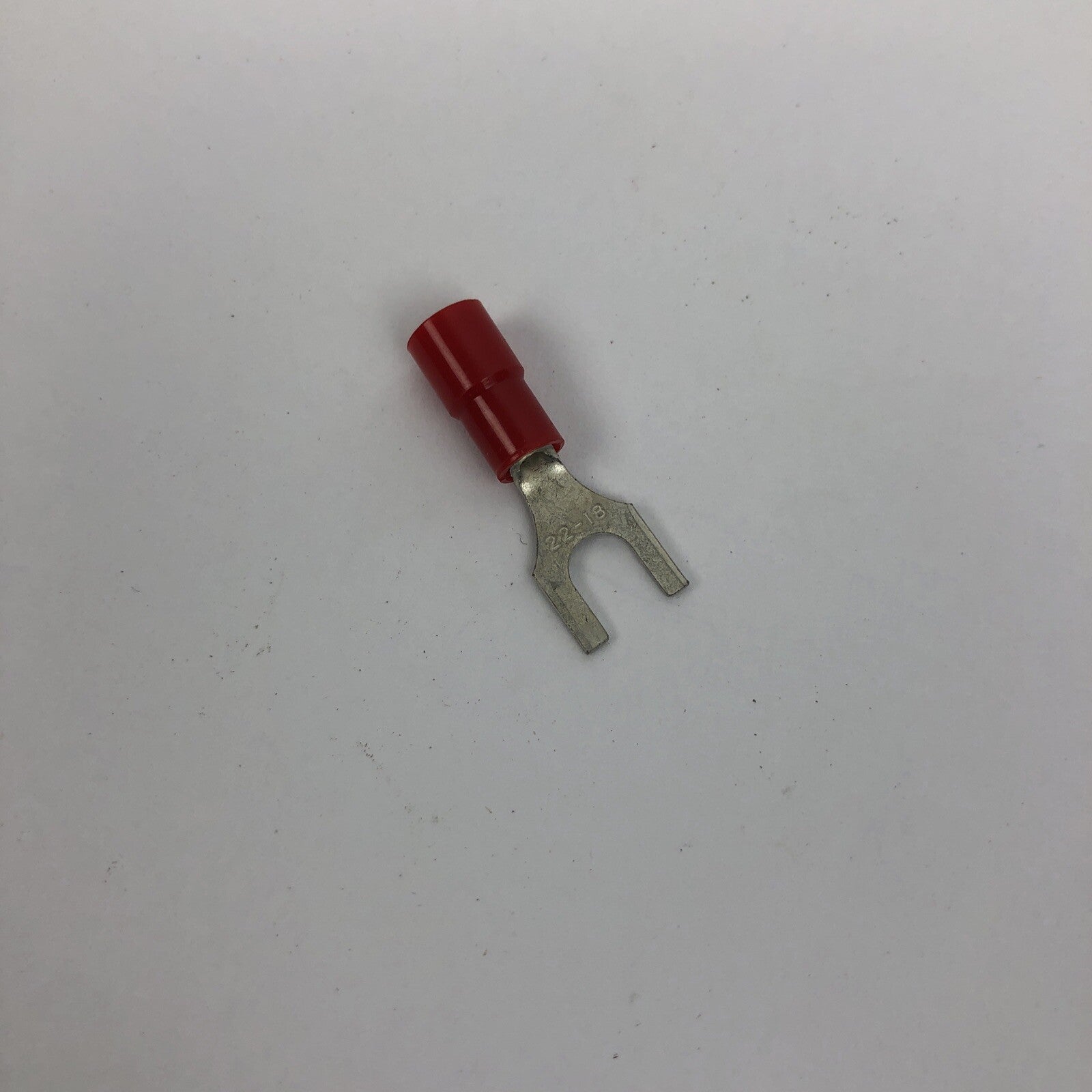 Thomas Betts 22-18 GA #8 Insulated Vinyl Fork Terminals - RED - 50 PCS - USA NEW