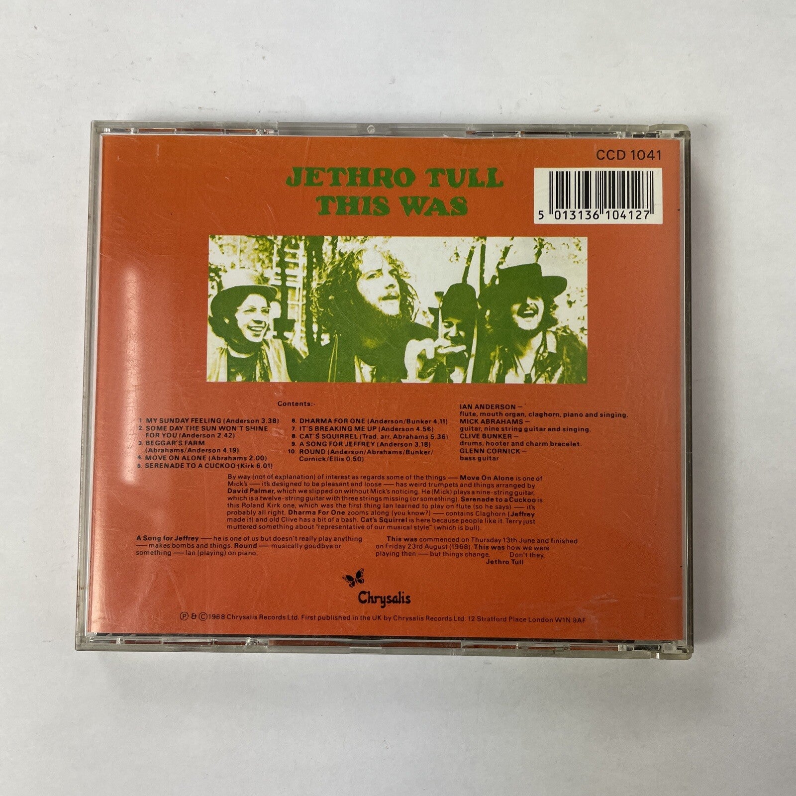 Jethro Tull - Jethro Tull This Was (Original CD) 1968  #20 