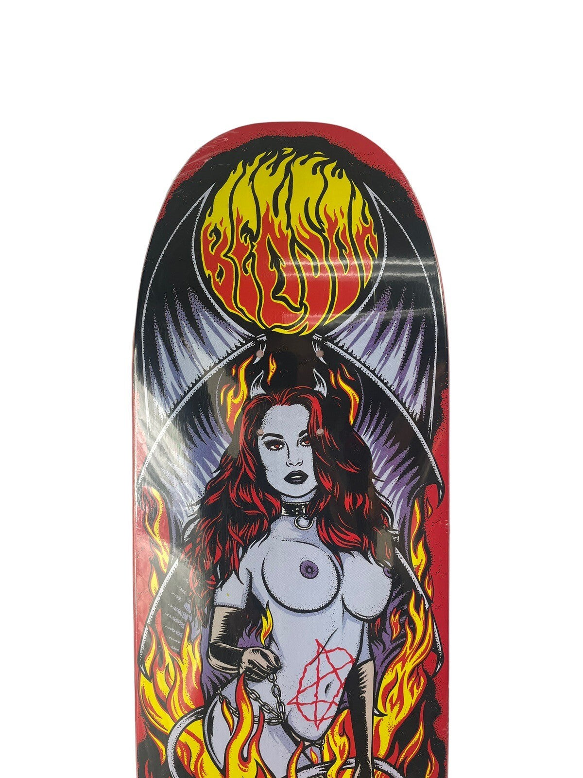 Benson Devil Woman deck Death Skateboards  Shovel POOL Shape 8.9"