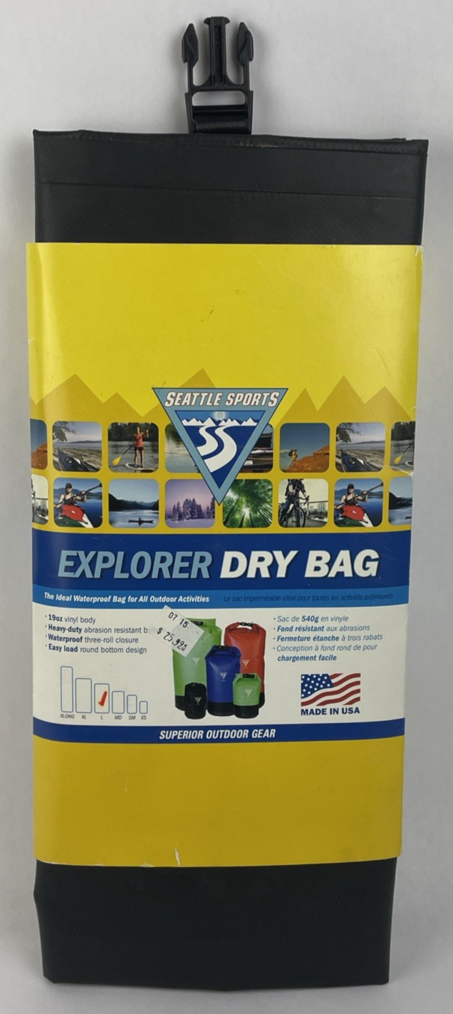 Seattle Sports Hydro Venture, Hydro Lock Explorer Dry Bag. Large Black  - LOOK