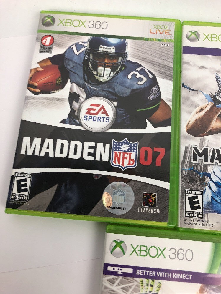 Madden NFL 07 (Microsoft Xbox 360, 2006) Complete 2013 2015 Bundle