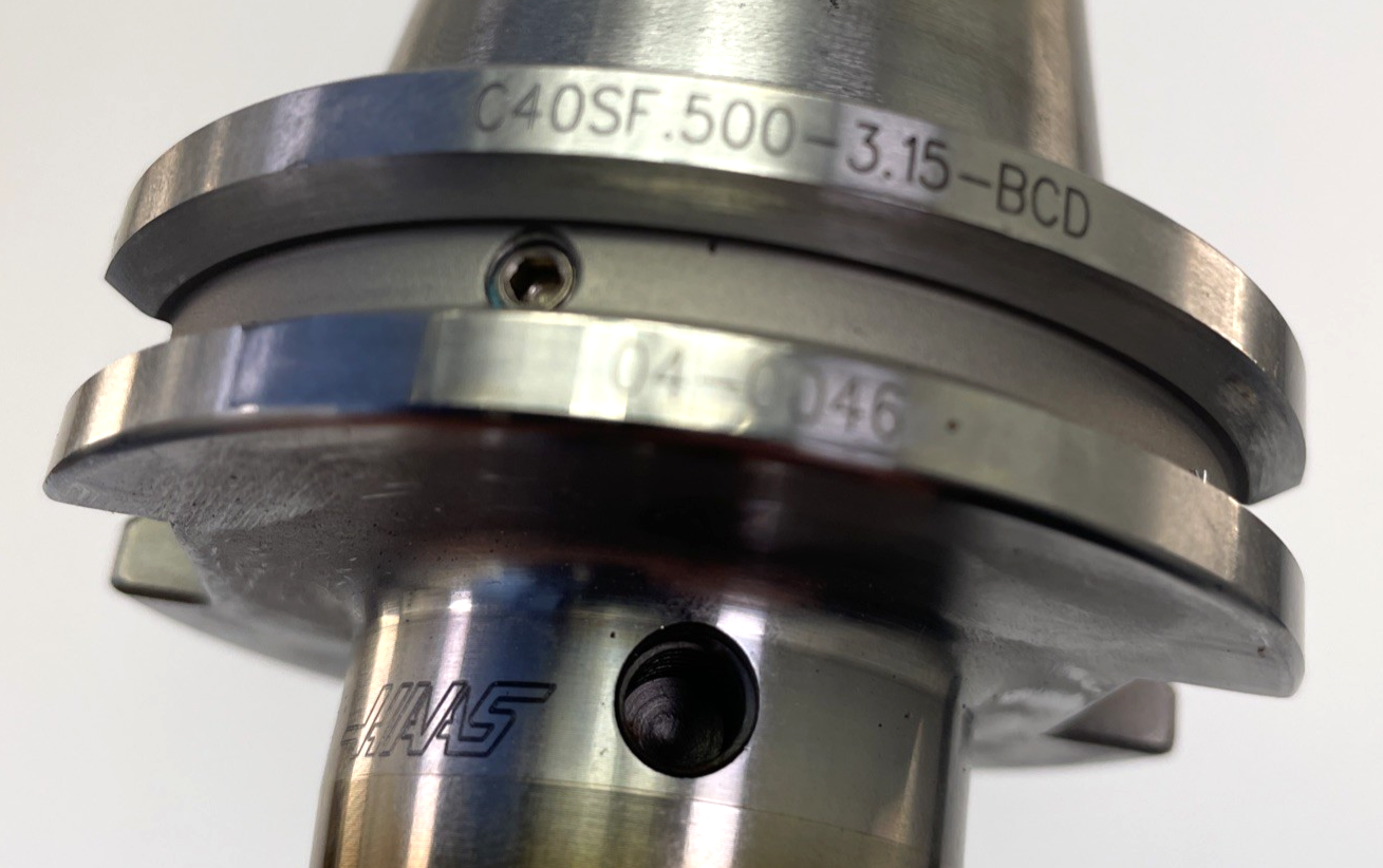HAAS C40SF .500 x 3.15 Shrink Fit Holder 04-0046 CAT40 25K End Mill - Pull Stud