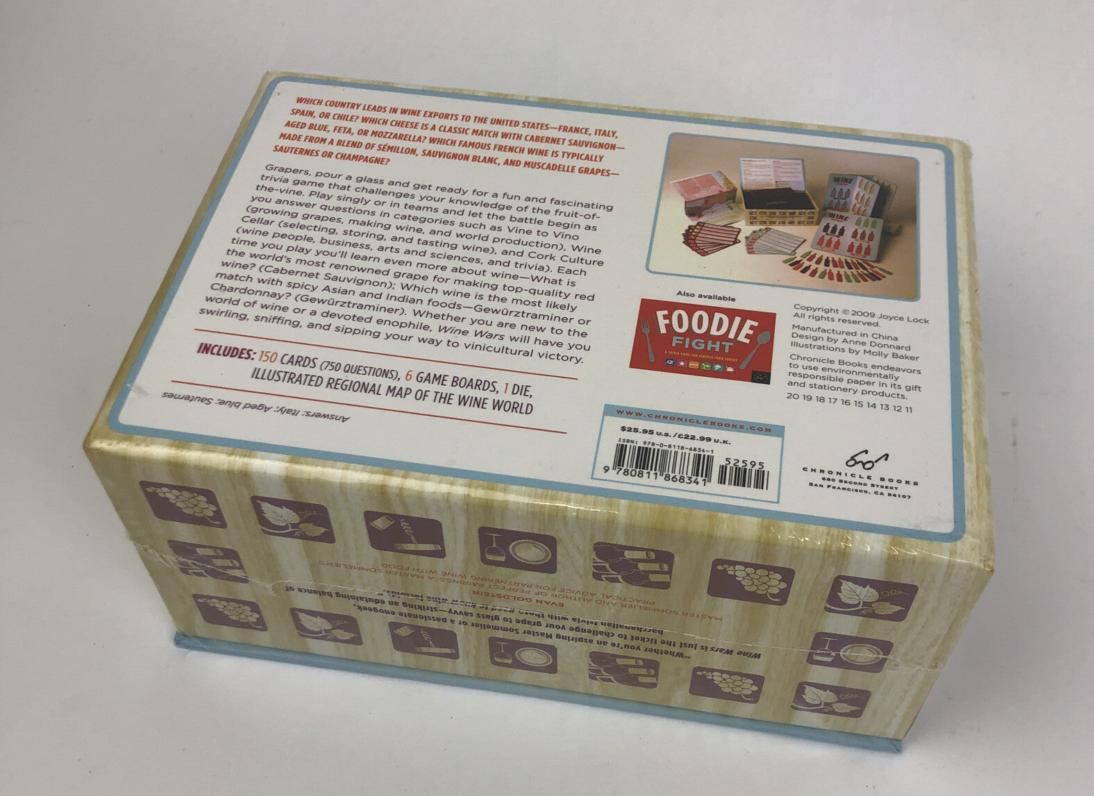 Wine Wars Trivia Game for Wine Geeks and Wannabes 2009 Sealed Chronicle Books