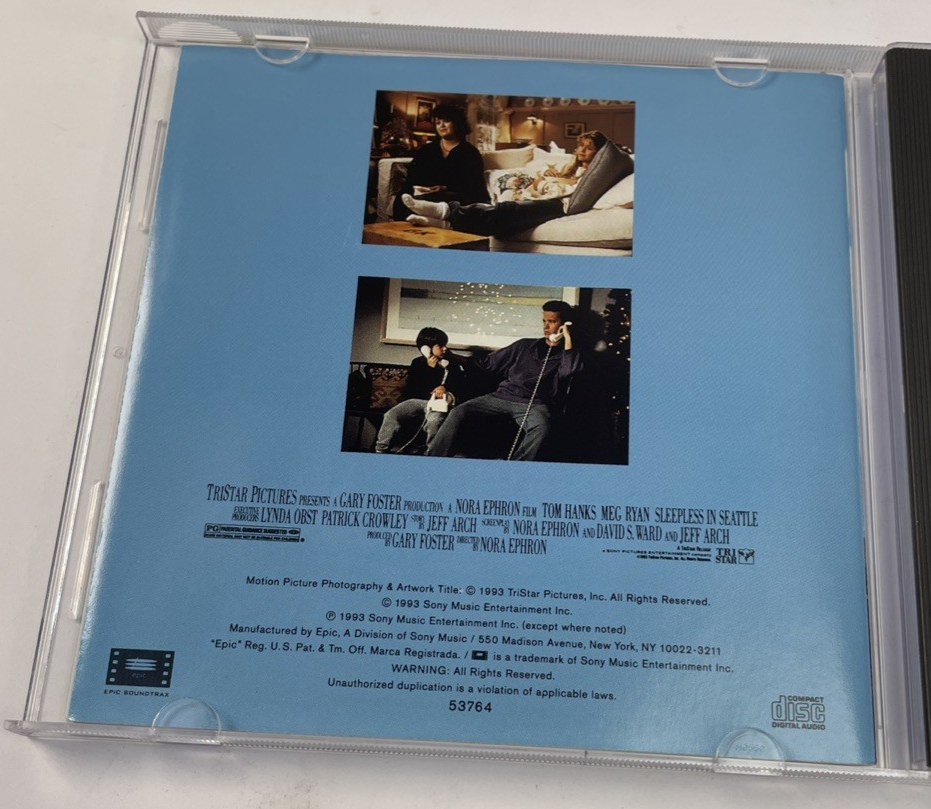 Sleepless in Seattle Original Motion Picture Soundtrack CD Celine Dion Clive