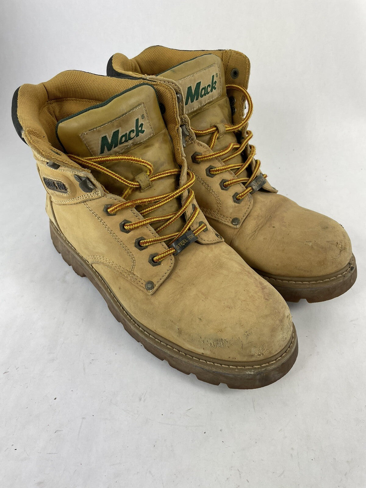 Mack Leather Steel Toe Work Boots sz 11 M  Great Condition.