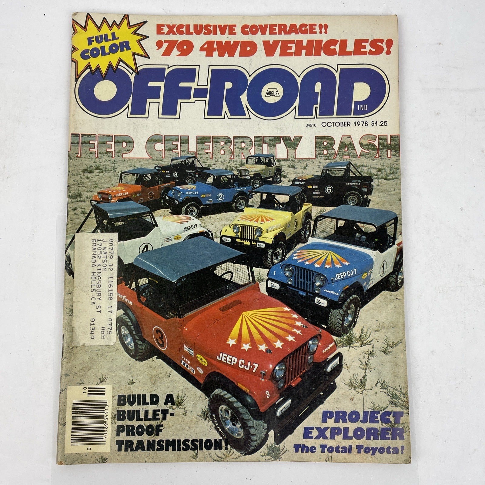 Vintage Off Road October 1978 Exclusive Coverage Full Color 79 4wd Vehicles