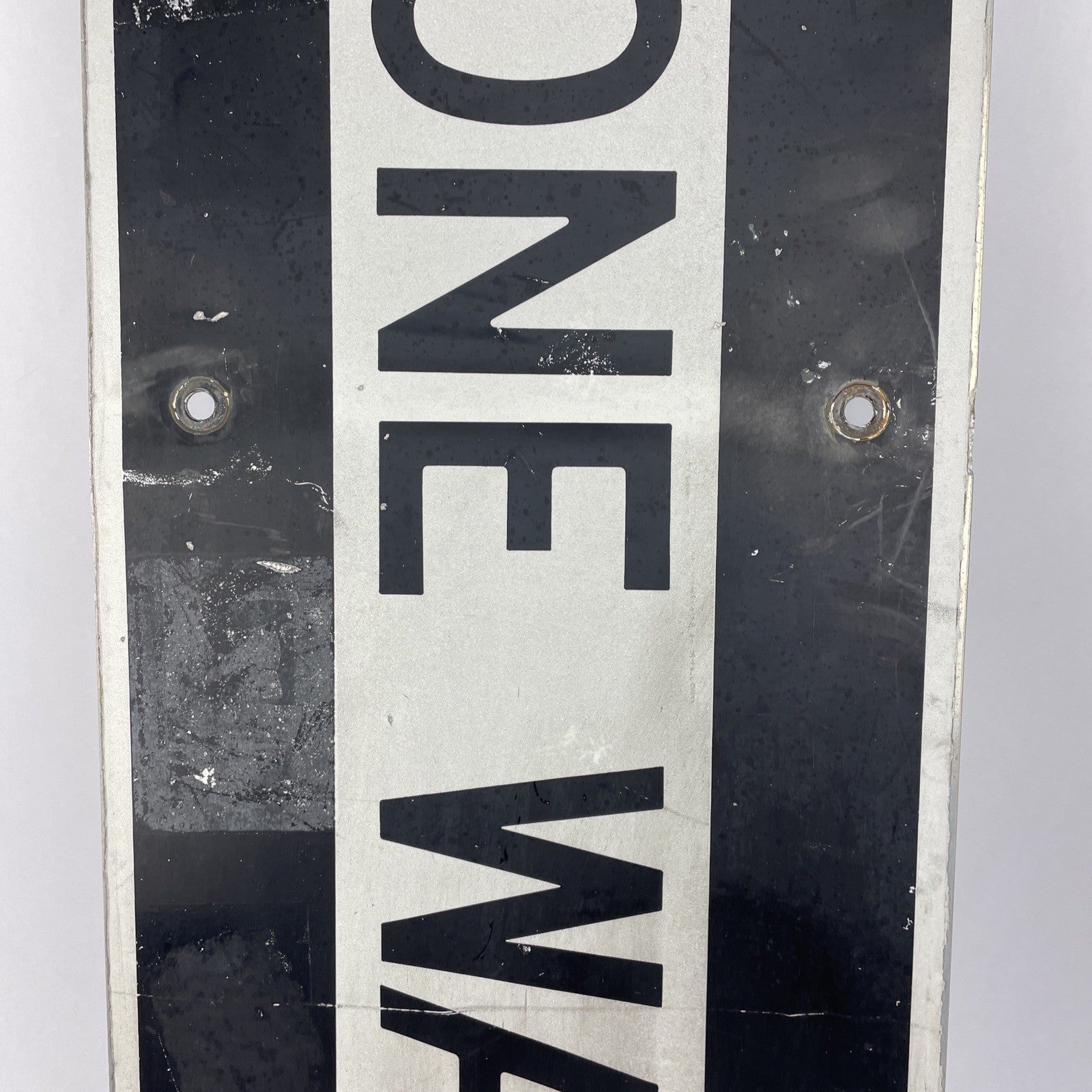 Authentic Road Street Traffic Metal Sign Authentic Retired One Way LEFT  12"x36"