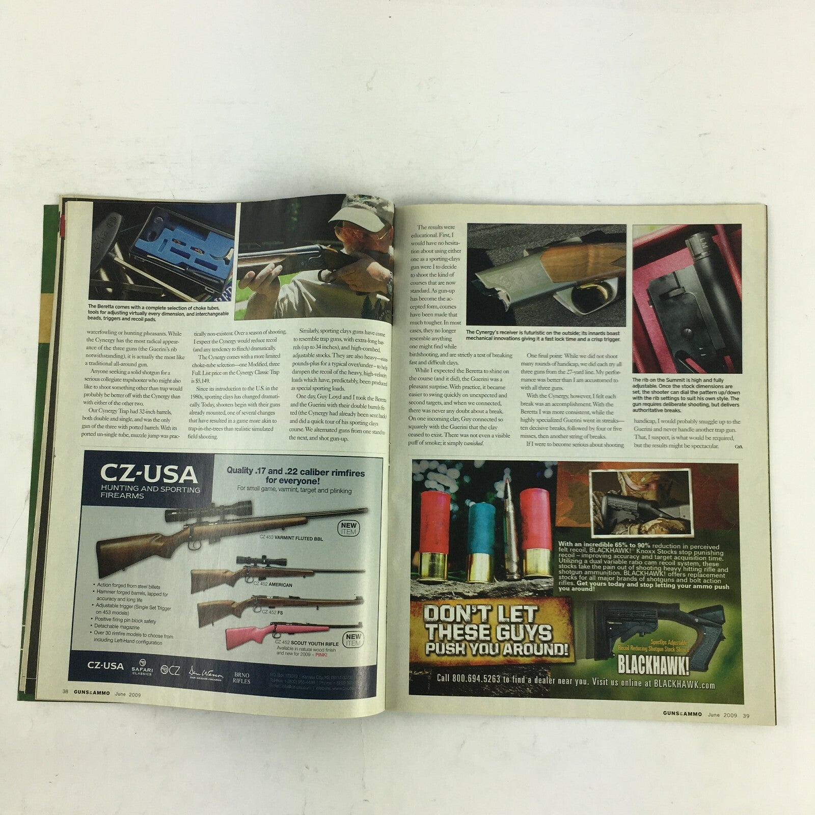June 2009 Guns & Ammo Magazine Stag 7 Hunter 6.8mm SPC Marlin 336C .35 Remington
