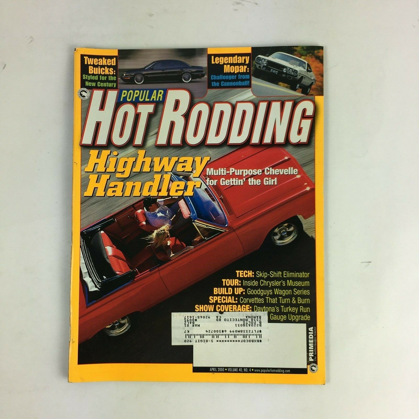 April2000 Hot Rodding Magazine Highway Handler Multi-purpose Chevelle for Gettin