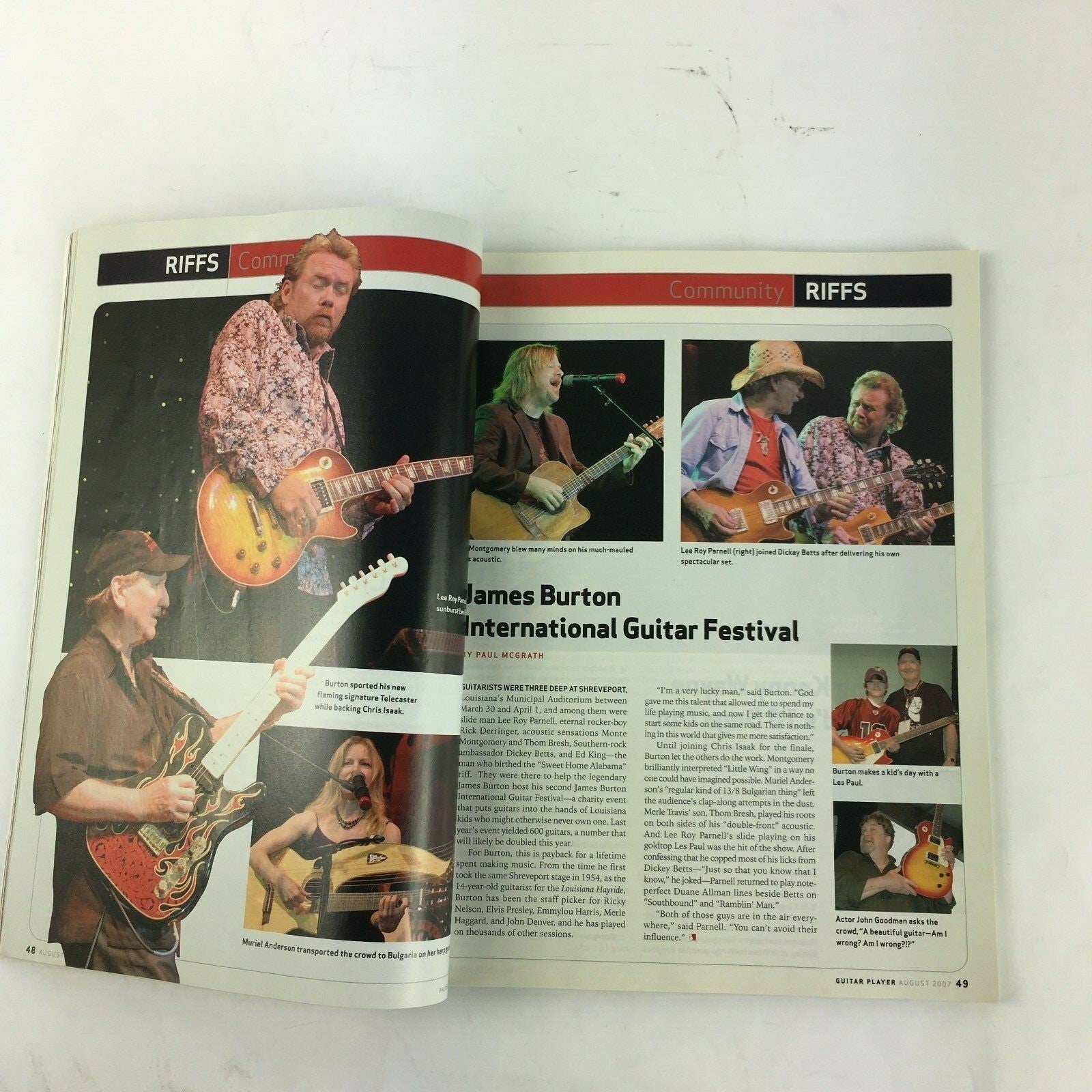 August 2007 Guitar Player Magazine Joe Striani Surfing with the Alien Gree Howe