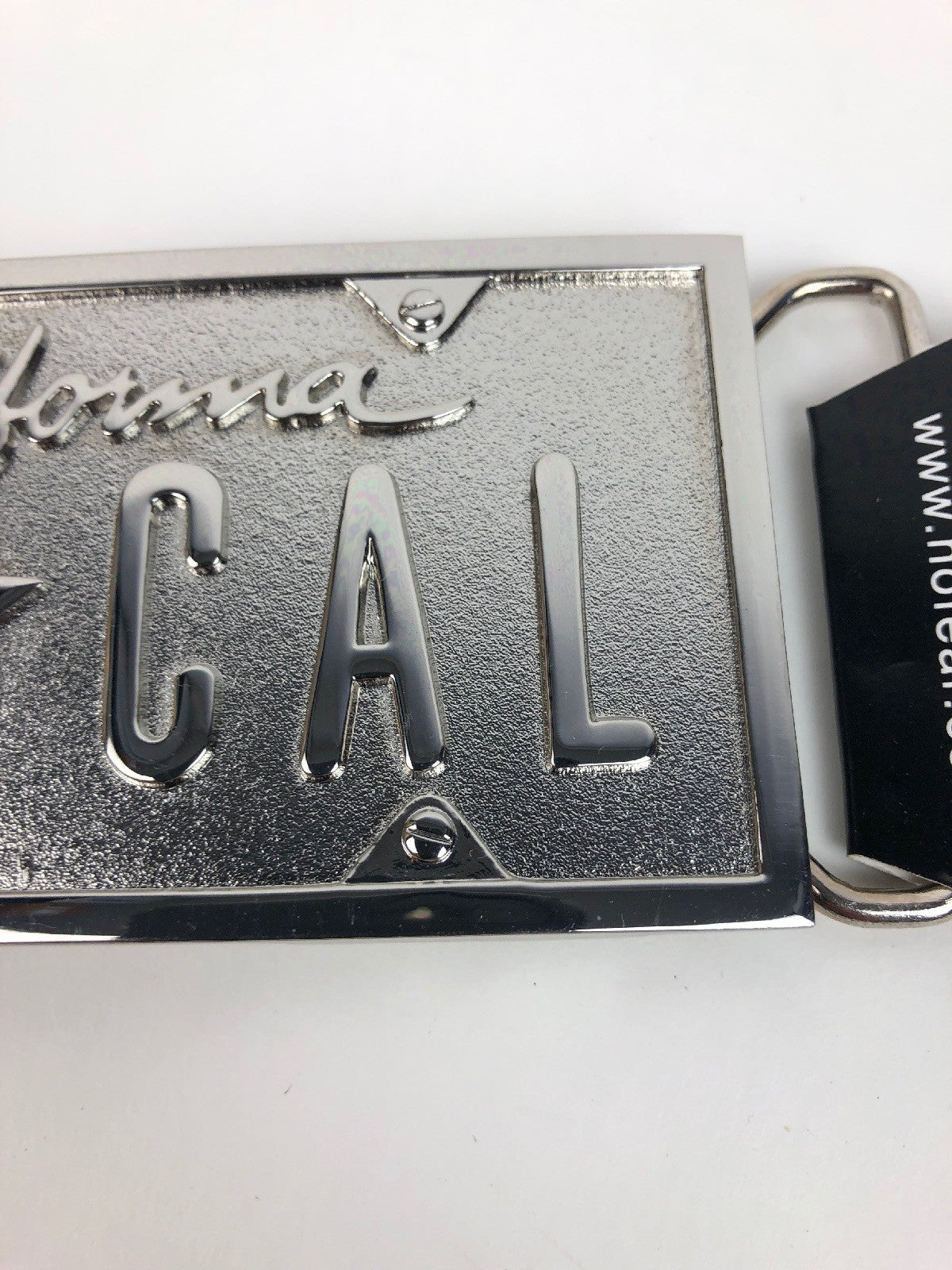 No Fear XB021  Southern California SO * CAL Sliver CHROME belt buckle - FSTSHP