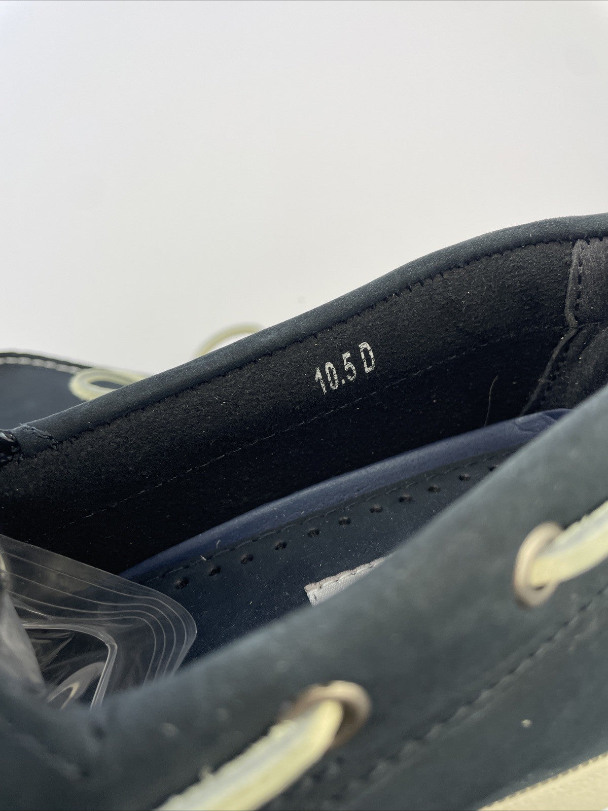 Joseph Abboud Boat Shoes Mens 10.5 Navy Blue Nubuck Leather Moc Toe Deck Loafers