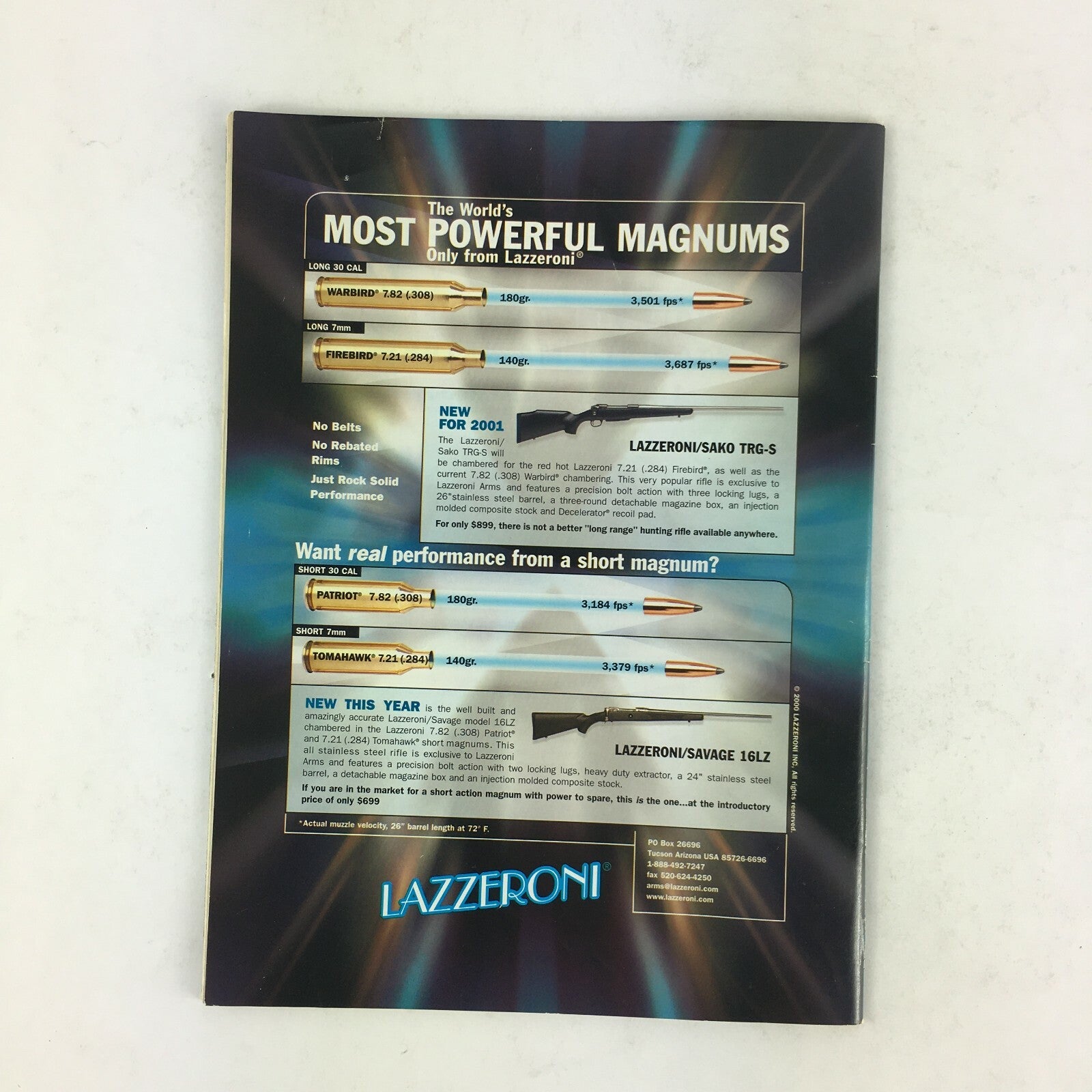 October 2001 Rifle Shooter Magazine Whitetail Hunter Which .375 For You?.300 Mag